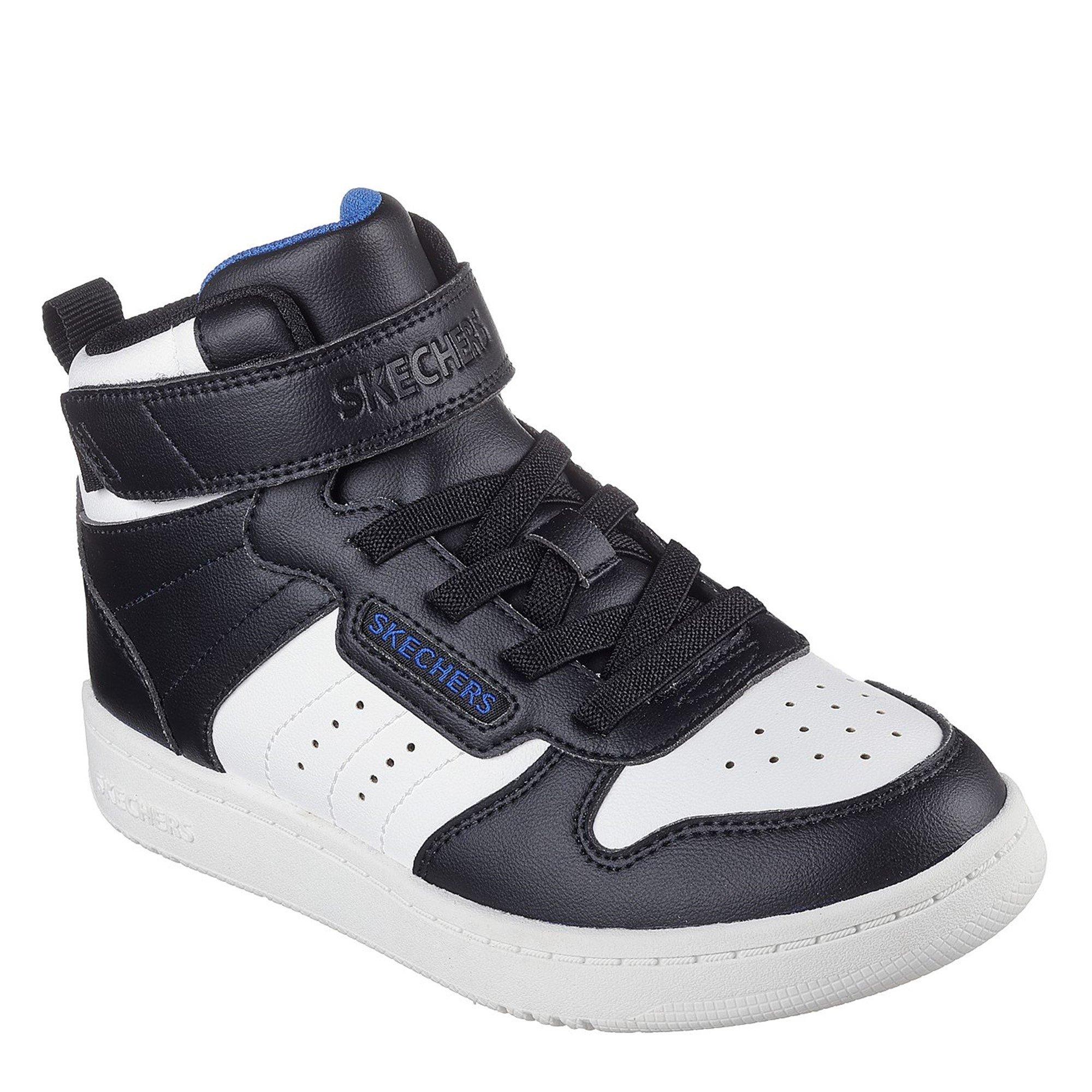 Black/White - Skechers - High Top Gore & Strap Sneaker W Qtr High-Top Trainers Unisex Kids - 1