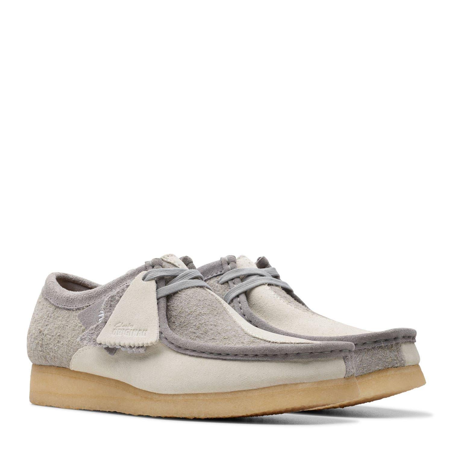 Grey - Clarks Originals - Wallabee Shoes - 4