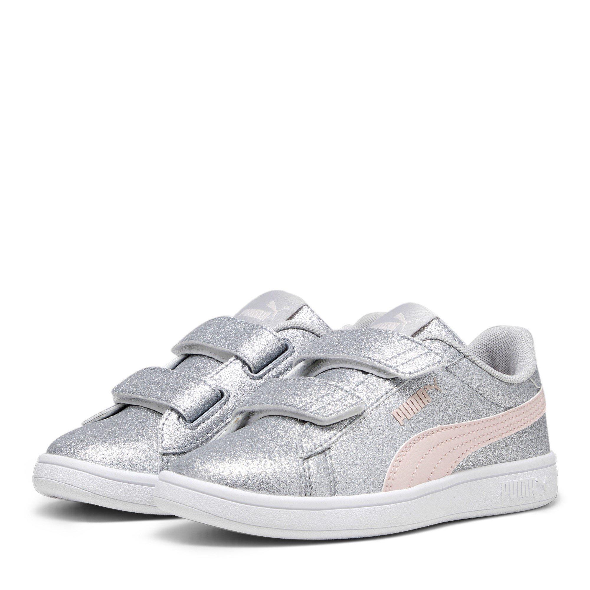 Puma Sportschuhe Puma Silber Glitzer Weiße Sneaker Sneaker Damen