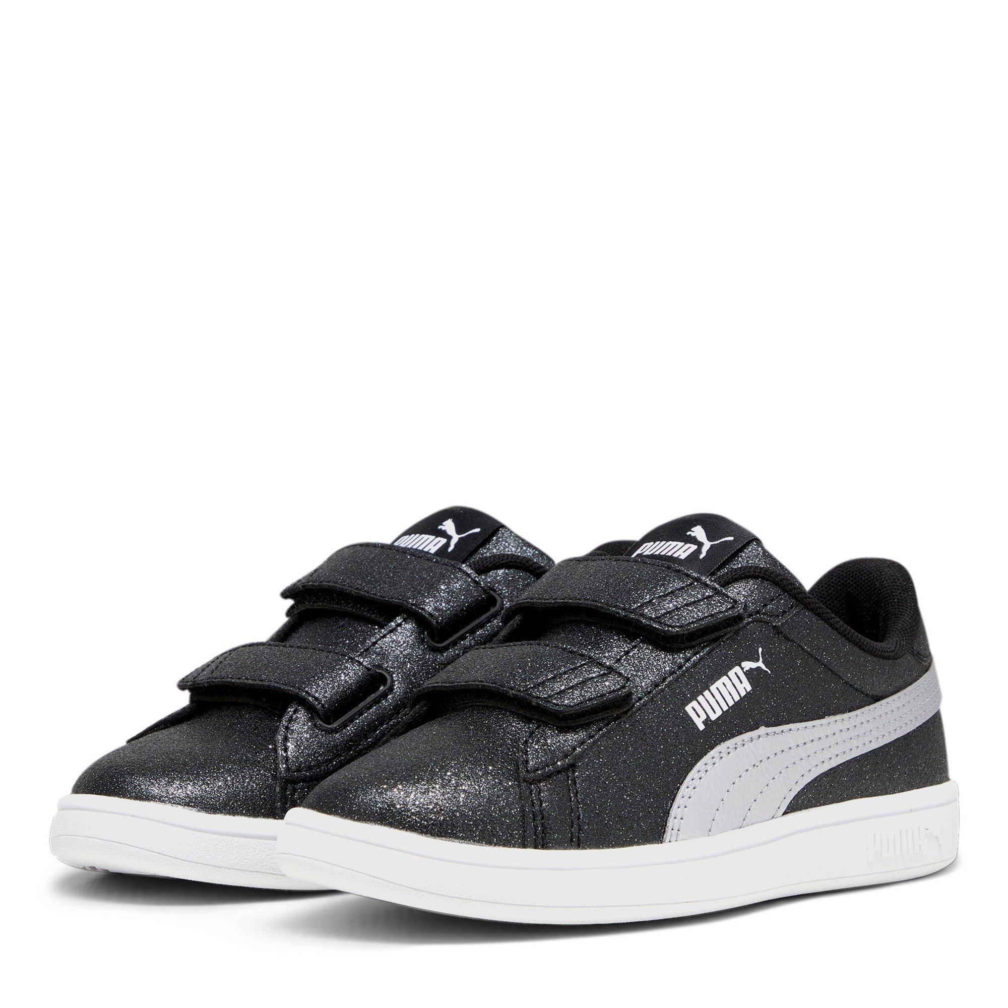 Nero/Argento - Puma - Smash 3.0 Glitz Glam V Child Girl Trainers - 1