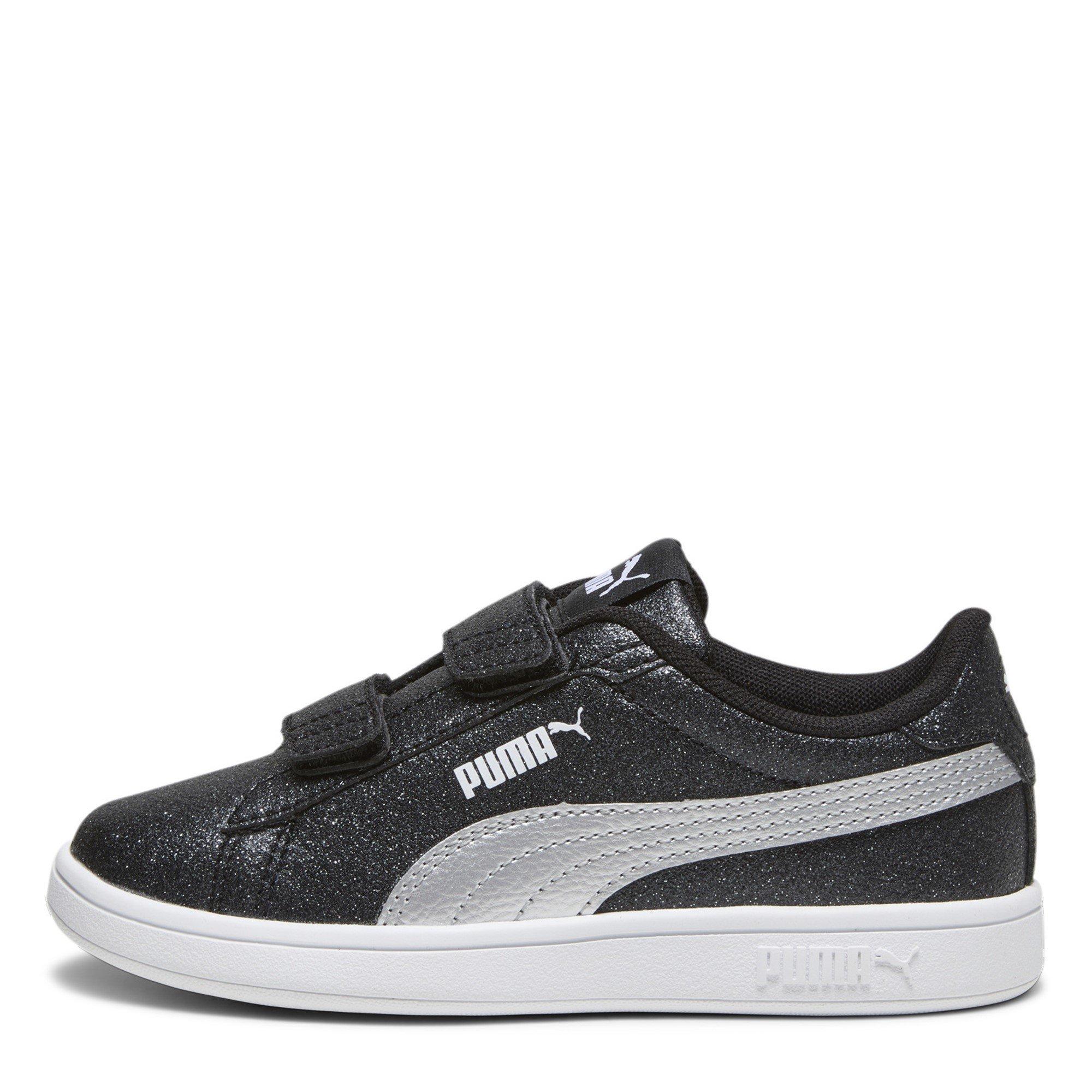 Nero/Argento - Puma - Smash 3.0 Glitz Glam V Child Girl Trainers - 2