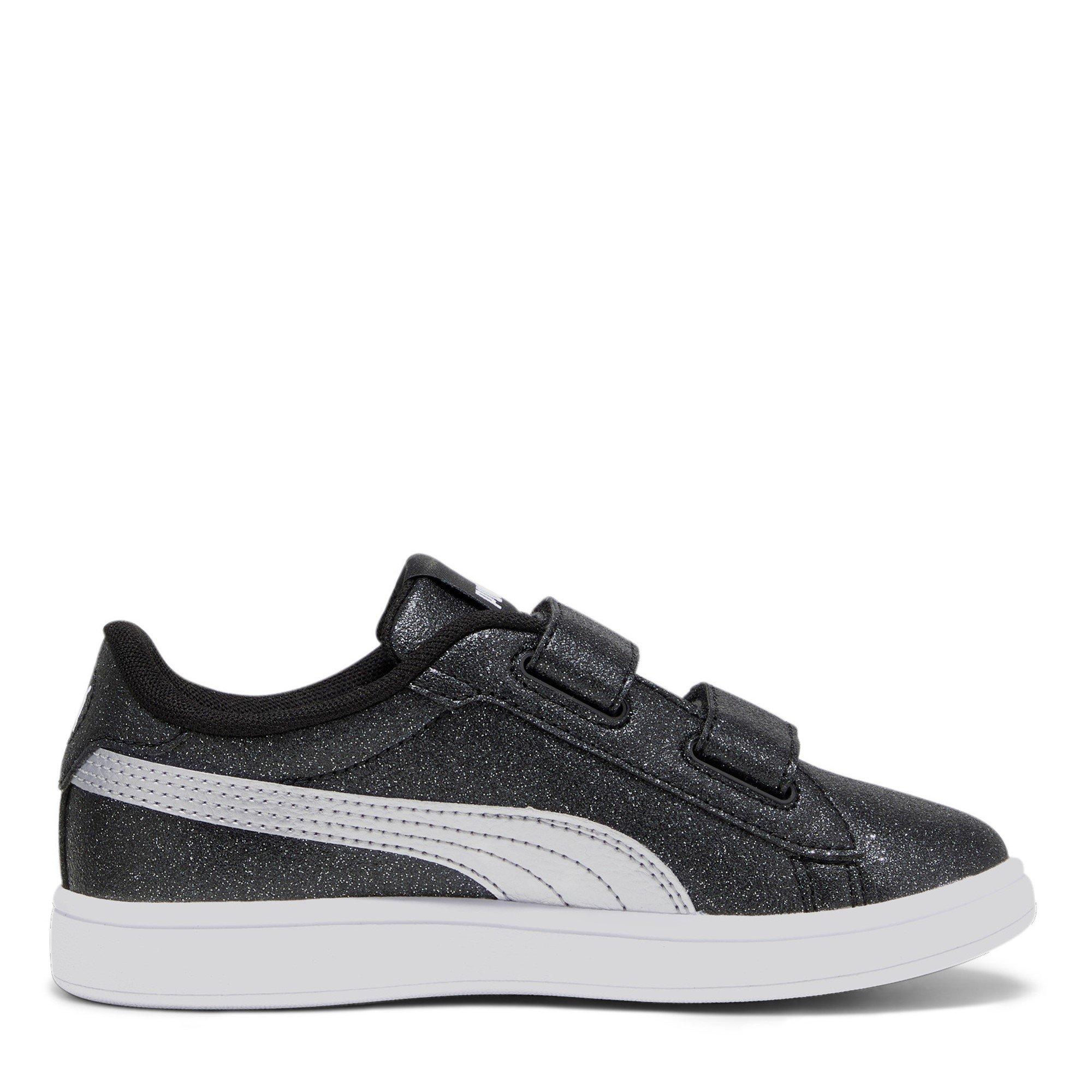 Nero/Argento - Puma - Smash 3.0 Glitz Glam V Child Girl Trainers - 4