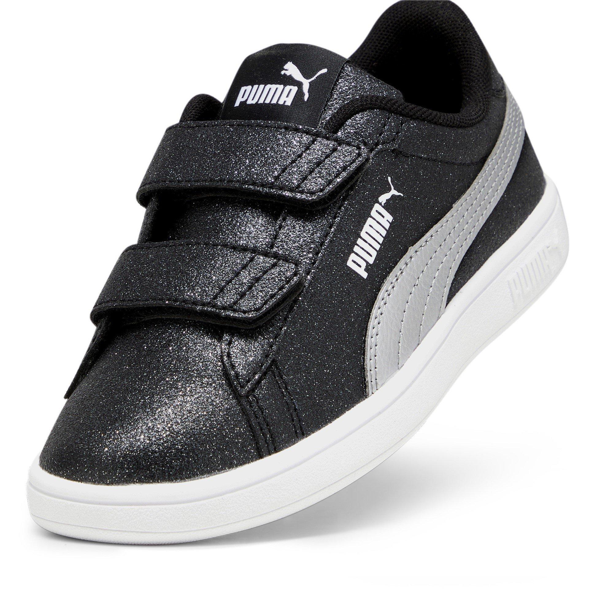 Nero/Argento - Puma - Smash 3.0 Glitz Glam V Child Girl Trainers - 6