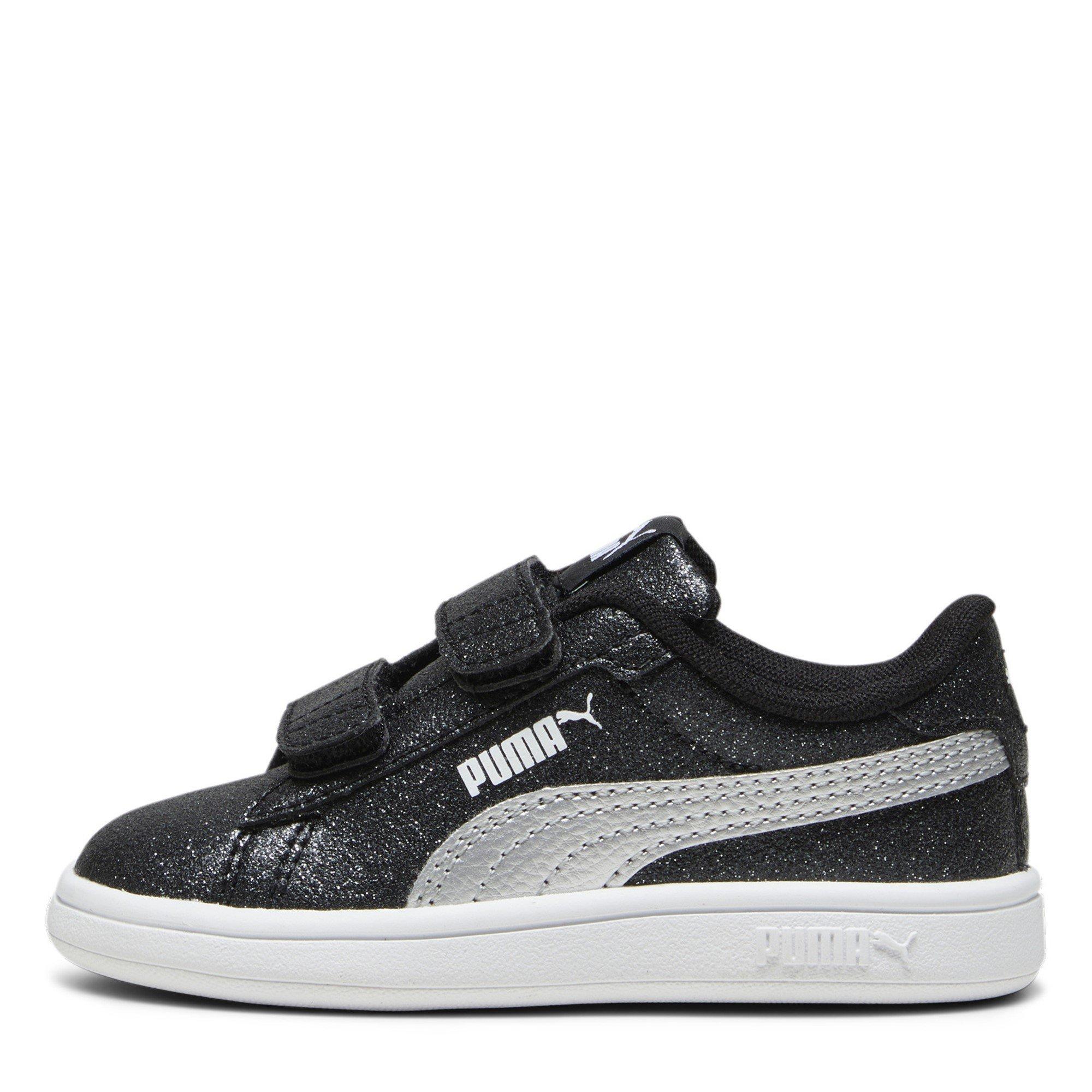 Nero/Argento - Puma - Smash 3.0 Glitz Glam V Infant Girl Trainers - 2