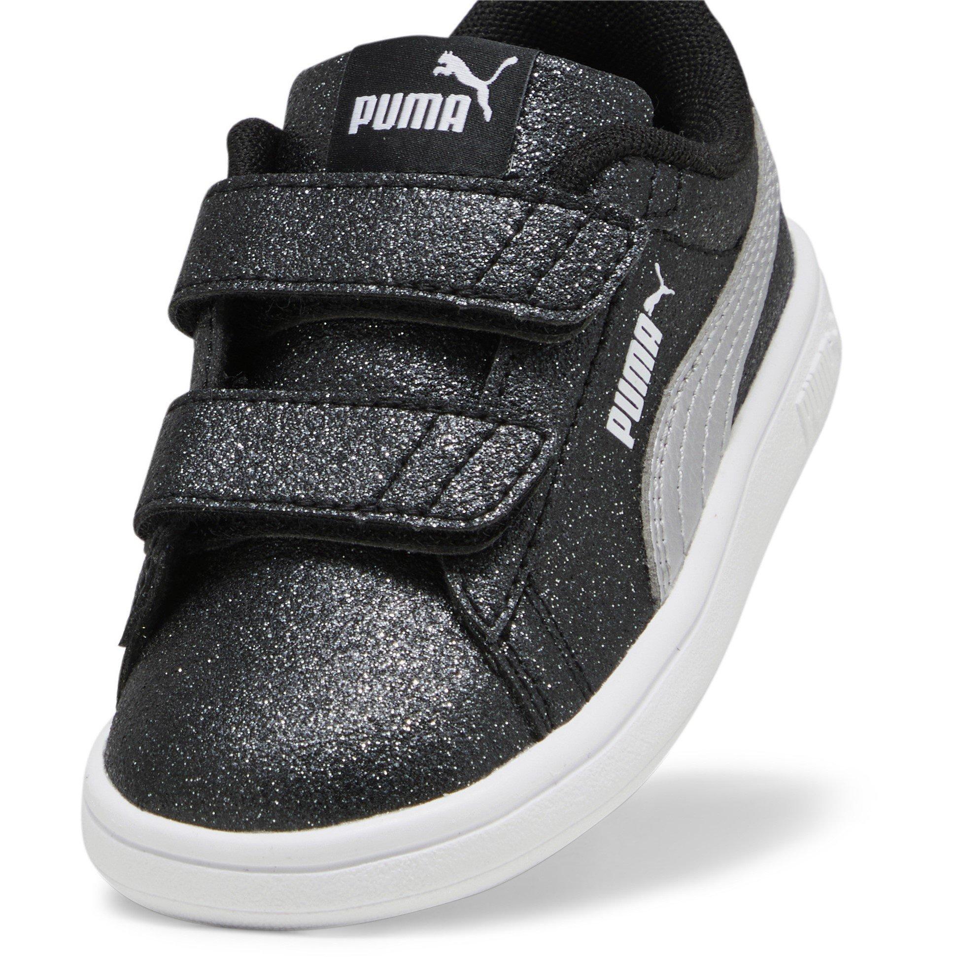 Nero/Argento - Puma - Smash 3.0 Glitz Glam V Infant Girl Trainers - 6