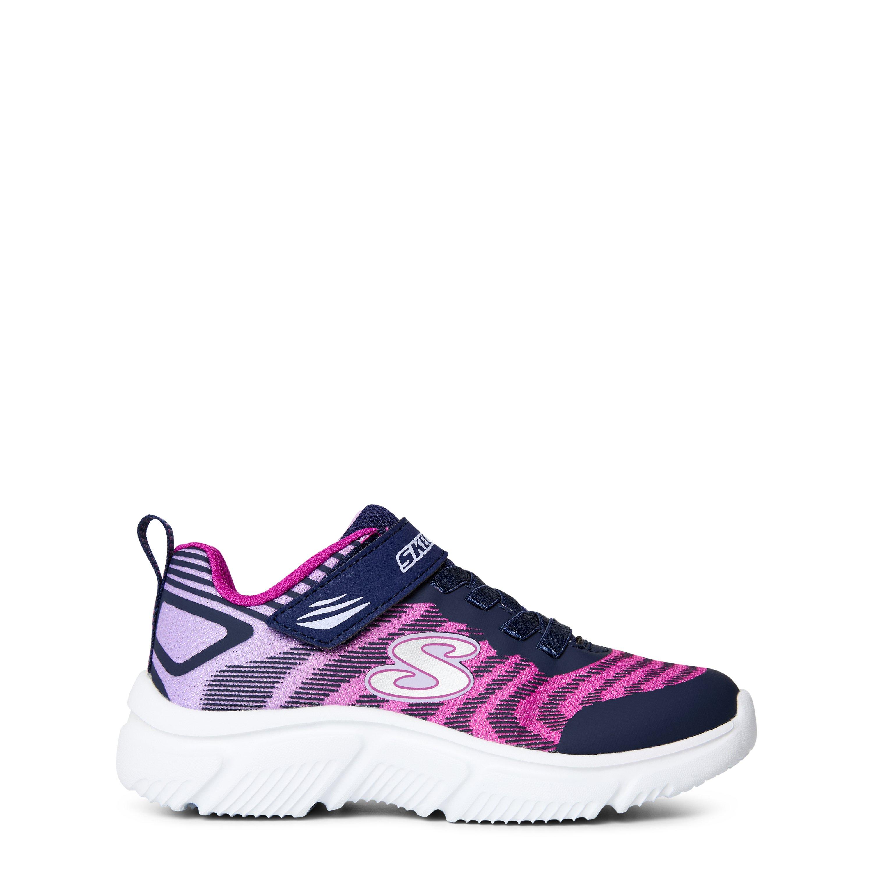 Navy/Pink - Skechers - 650 Childrens Trainers - 1