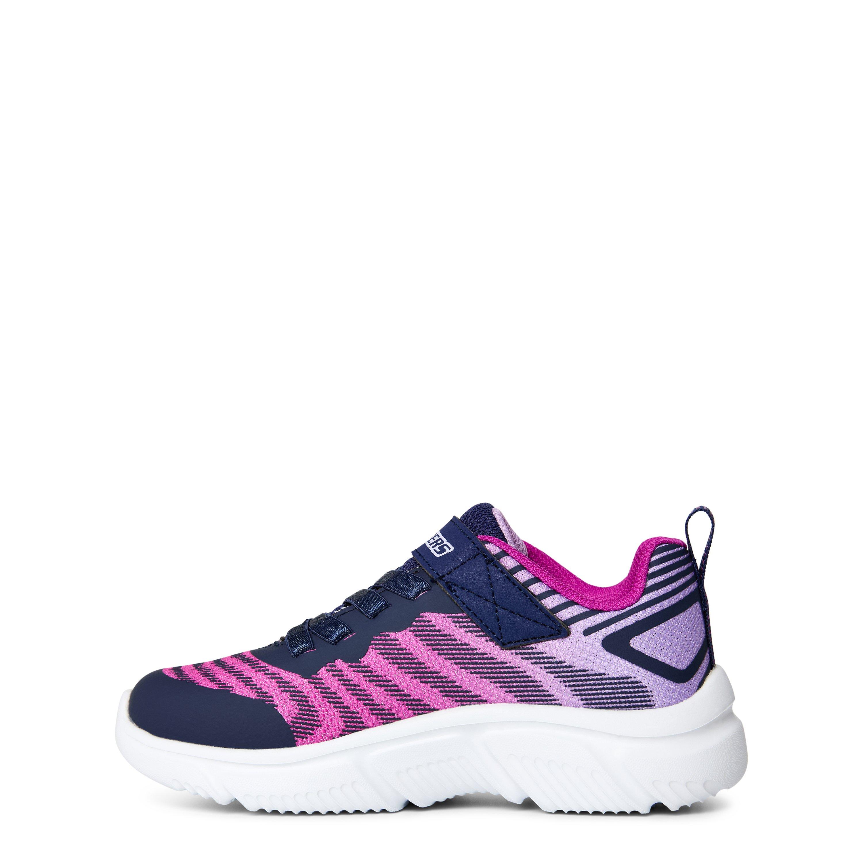 Navy/Pink - Skechers - 650 Childrens Trainers - 2