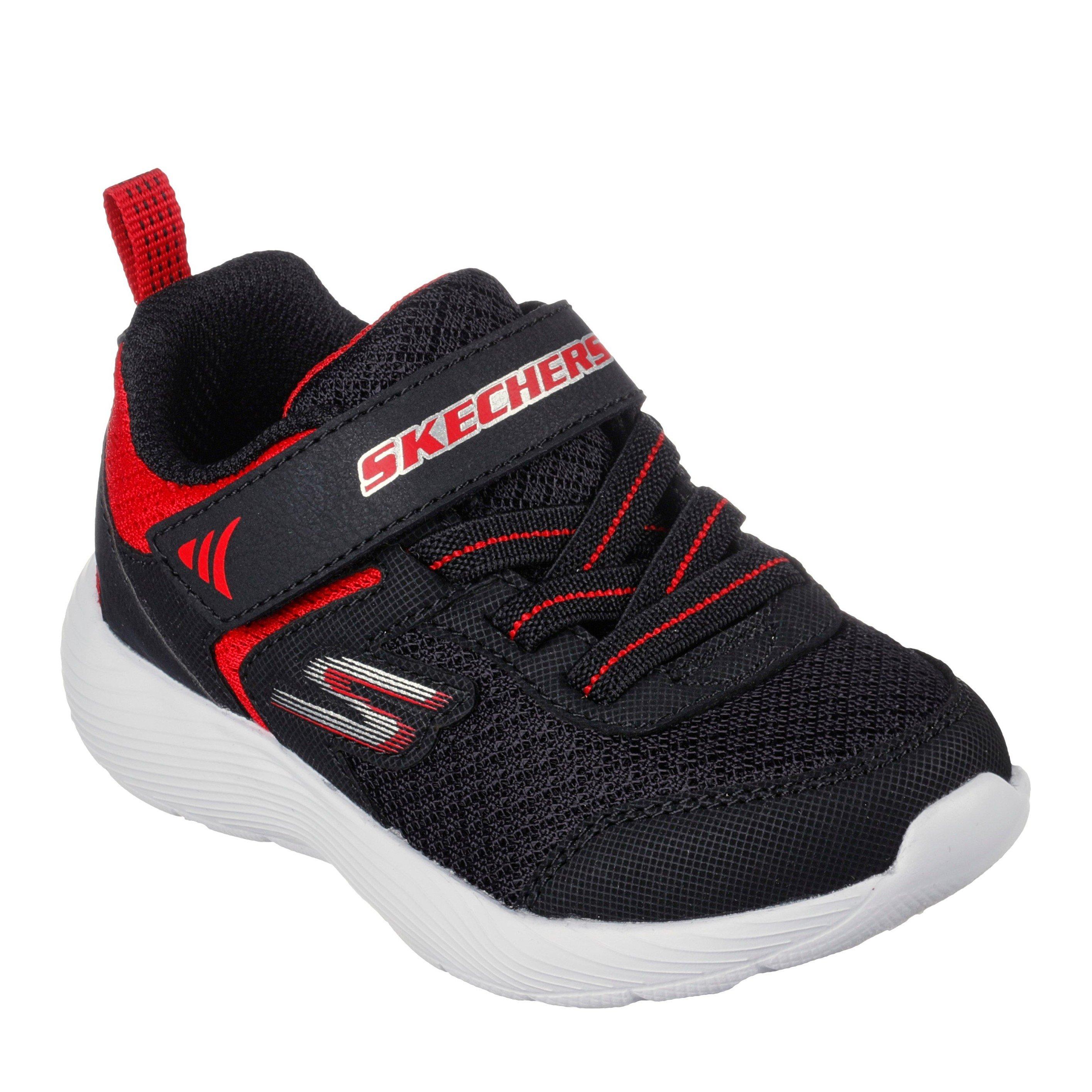 Black/Red - Skechers - Dyna-Lite Slip On Trainers Unisex Kids - 1