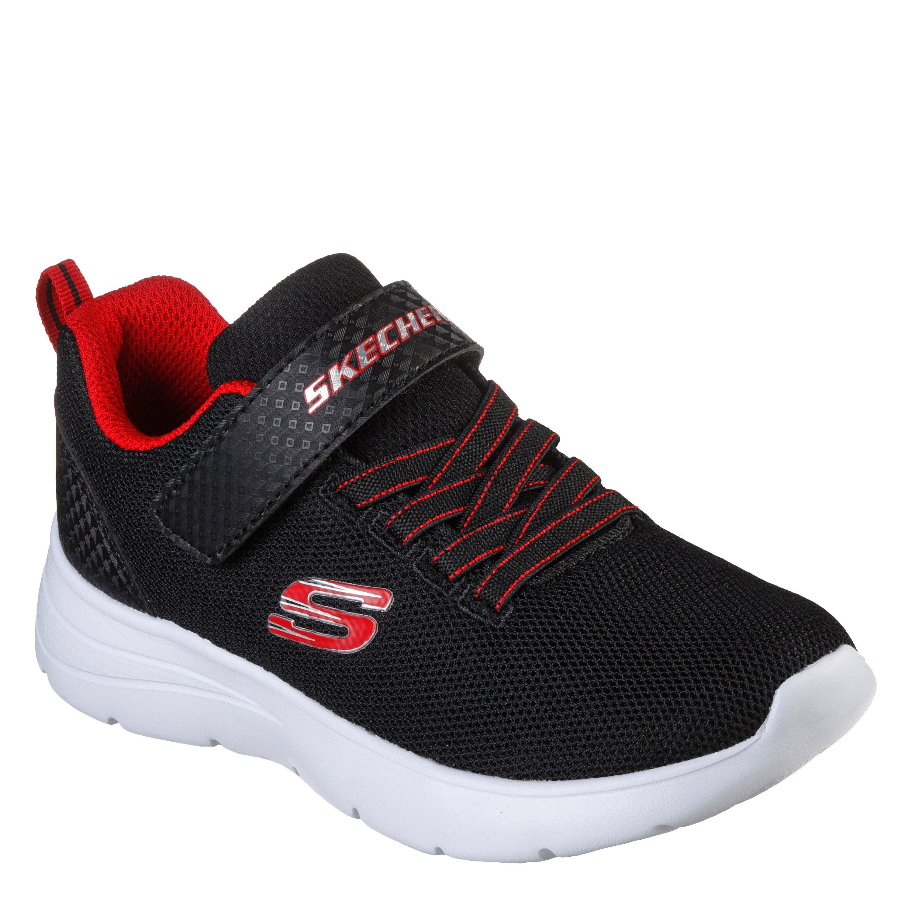 Black/Red - Skechers - Kids' Classic Low-Top Trainers