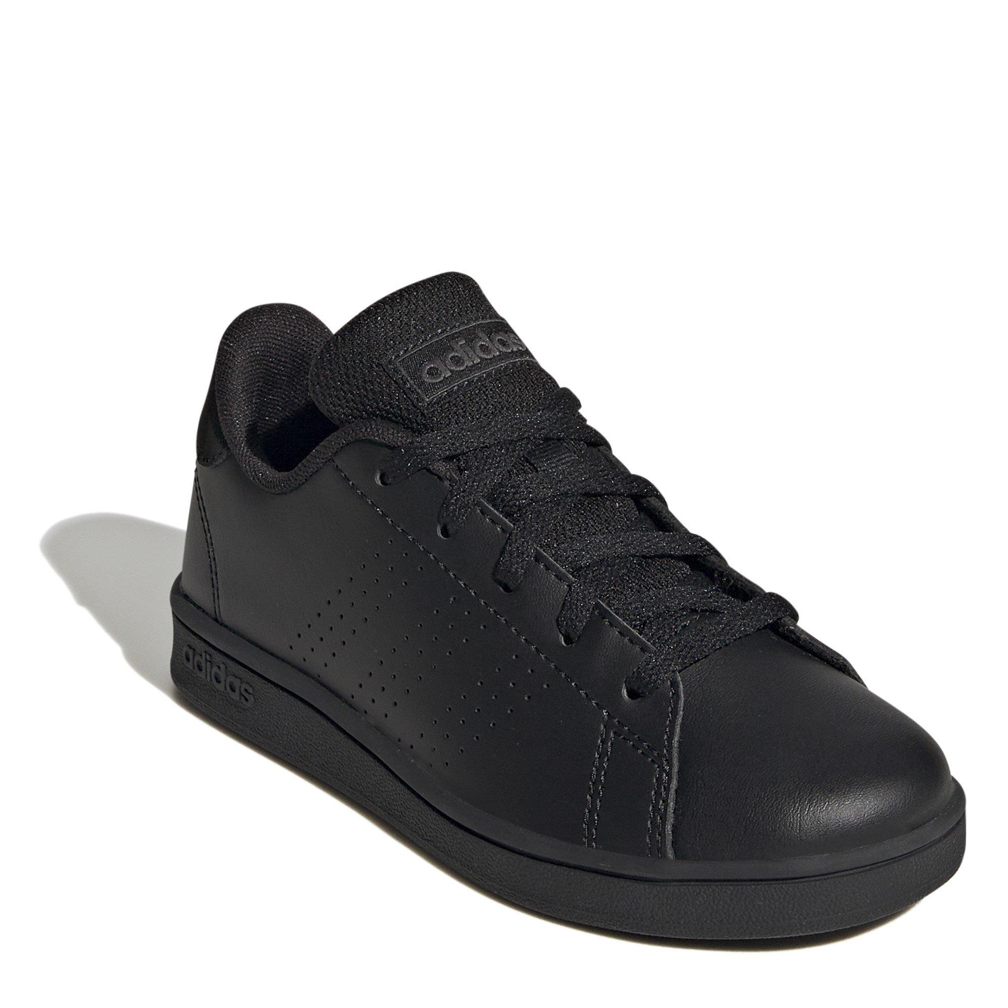 Nero/Cnero - adidas - Advantage Lace-Up Synthetic Court Trainers - 3