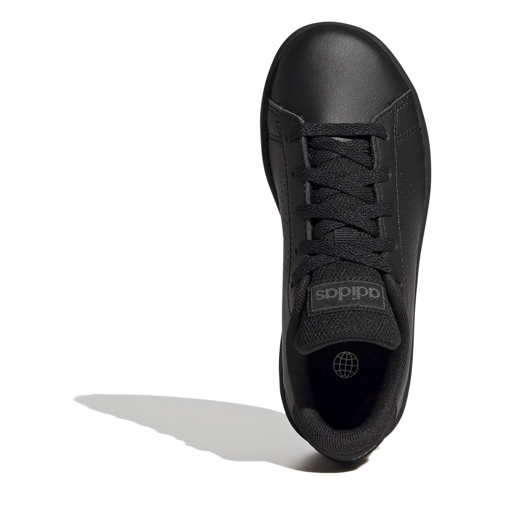 Nero/Cnero - adidas - Advantage Lace-Up Synthetic Court Trainers - 5