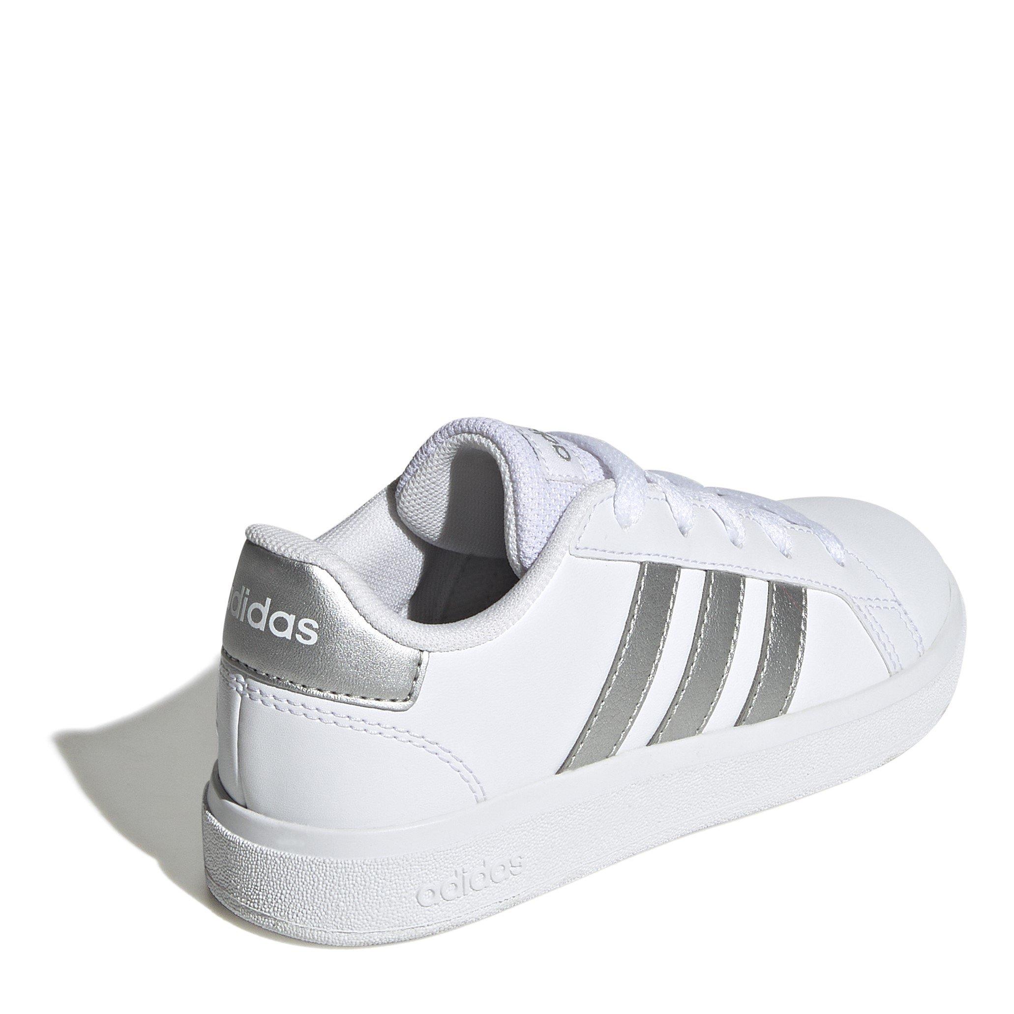 Wht/Msilve - adidas - GRAND COURT 2.0 K - 4