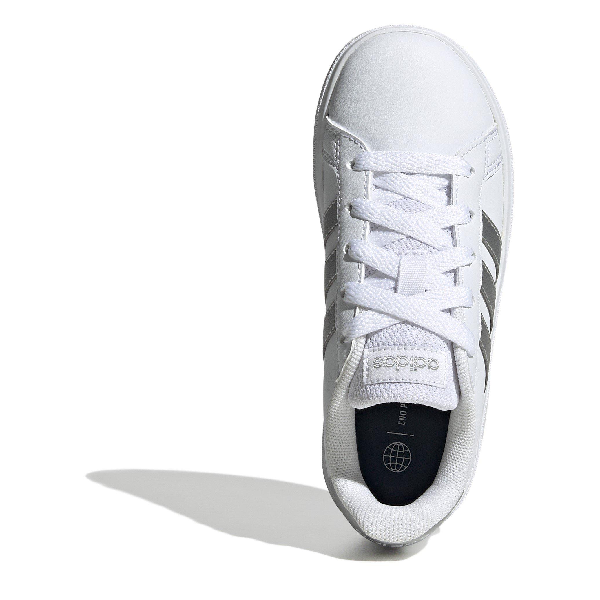 Wht/Msilve - adidas - GRAND COURT 2.0 K - 5