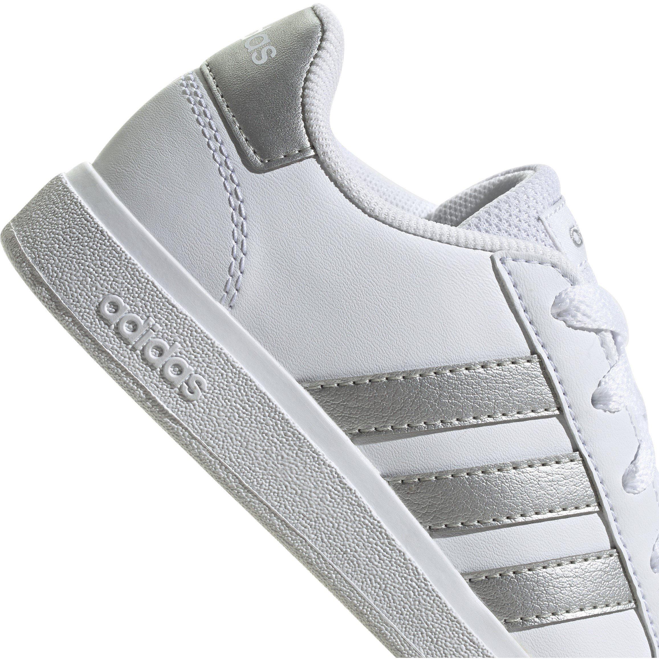 Wht/Msilve - adidas - GRAND COURT 2.0 K - 8