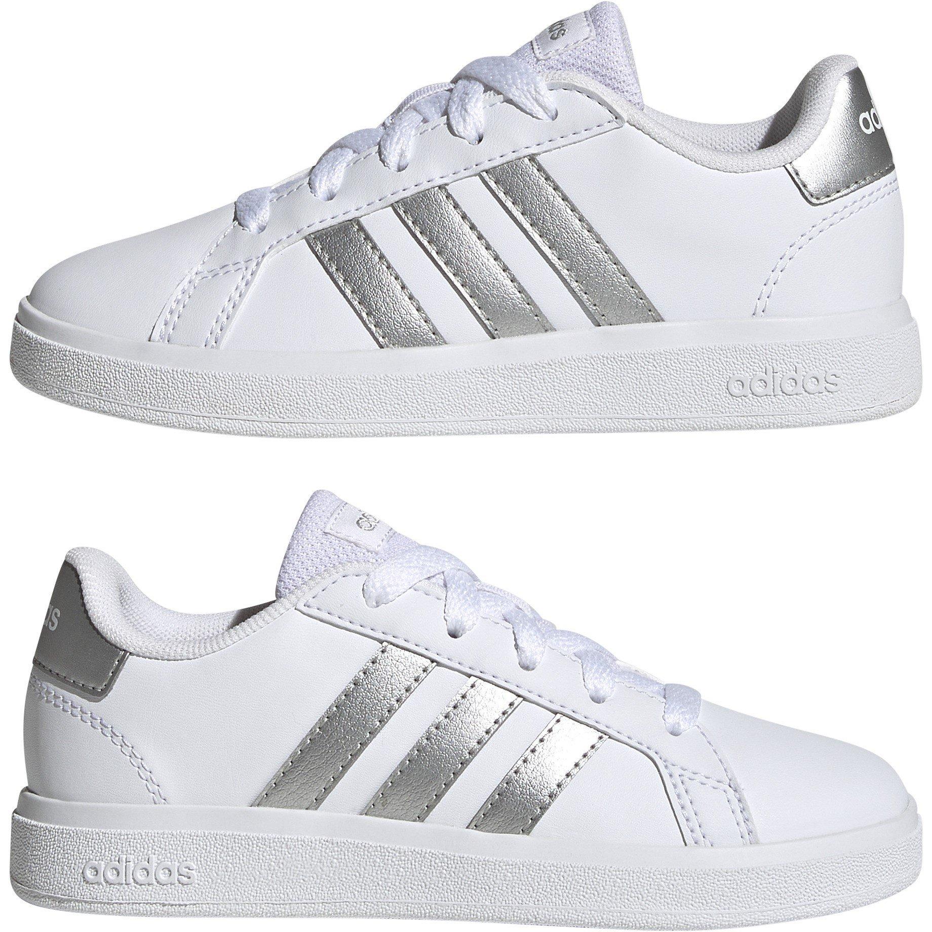 Wht/Msilve - adidas - GRAND COURT 2.0 K - 9