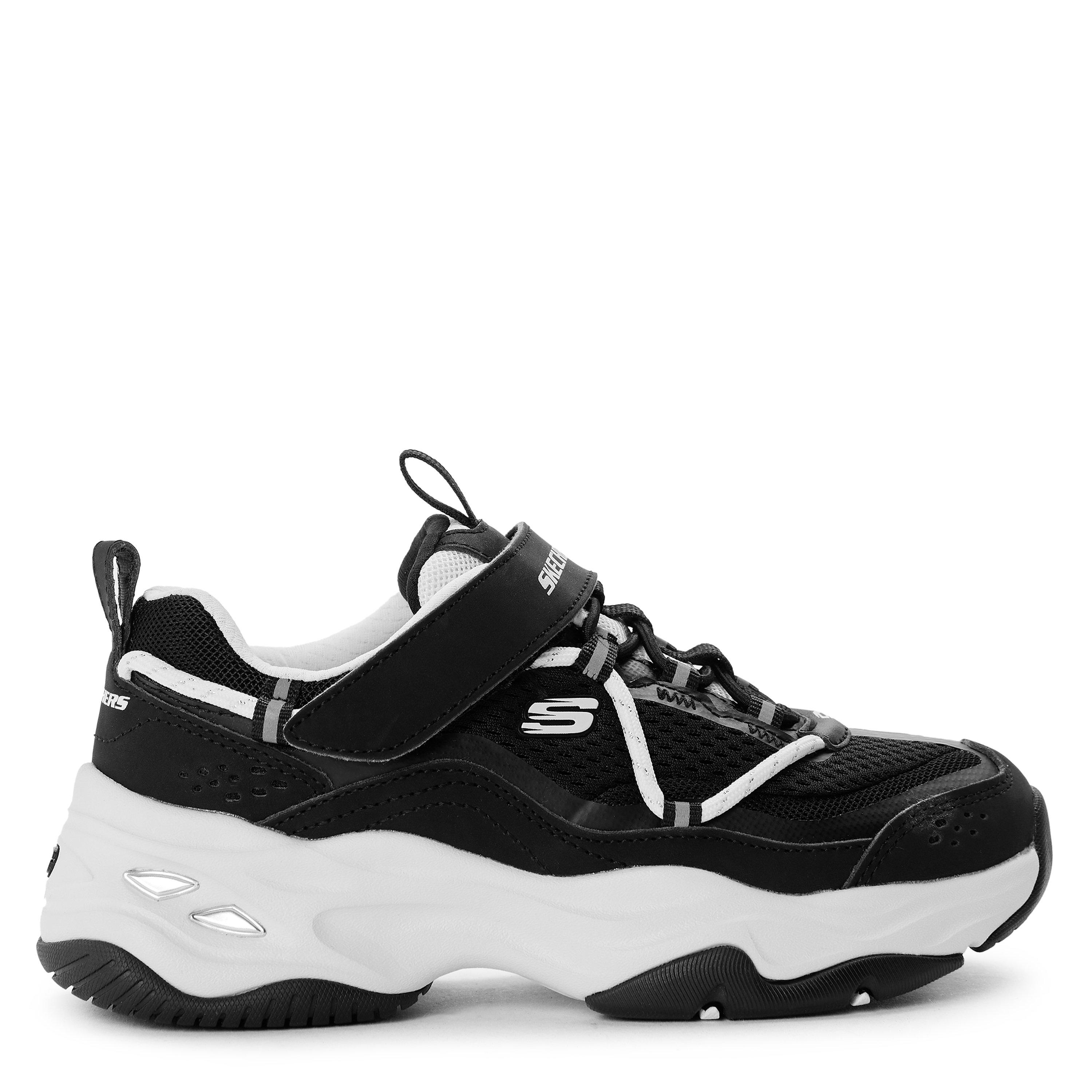 Black/White - Skechers - Unisex Kids' DLites4 Classic Low-Top Trainers - 1