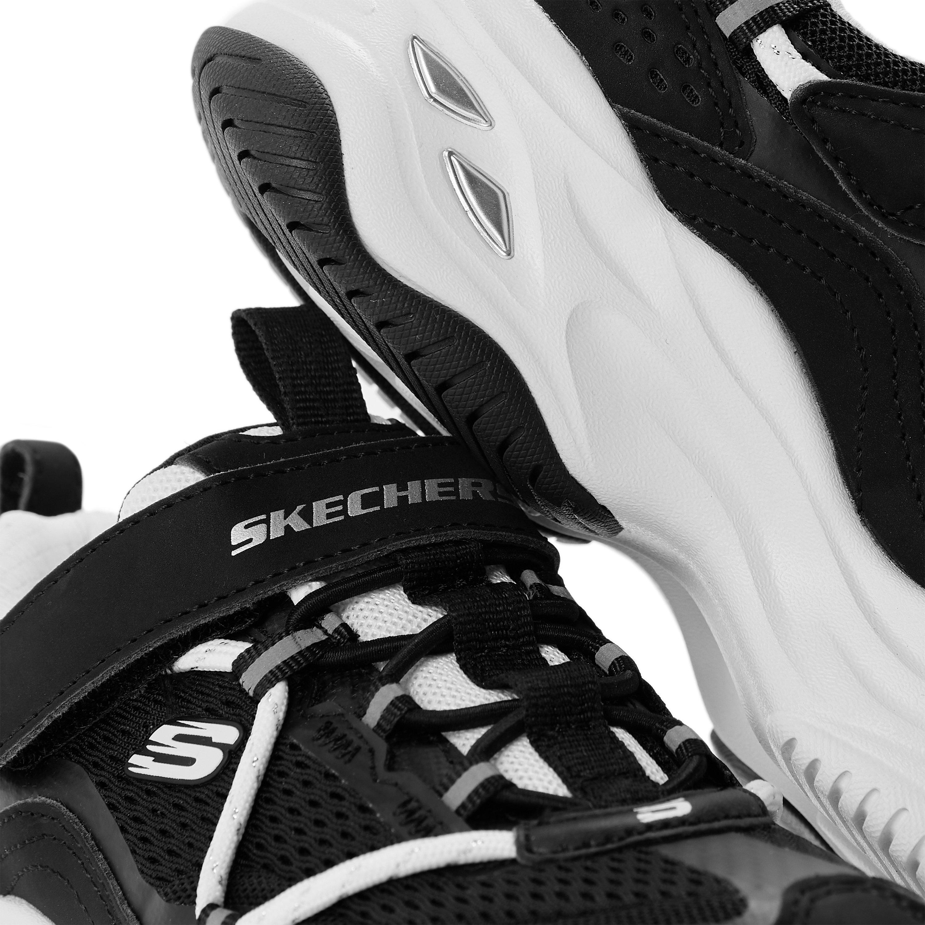 Zwart/Wit - Skechers - Skechers DLites4 0 Ch99 - 3