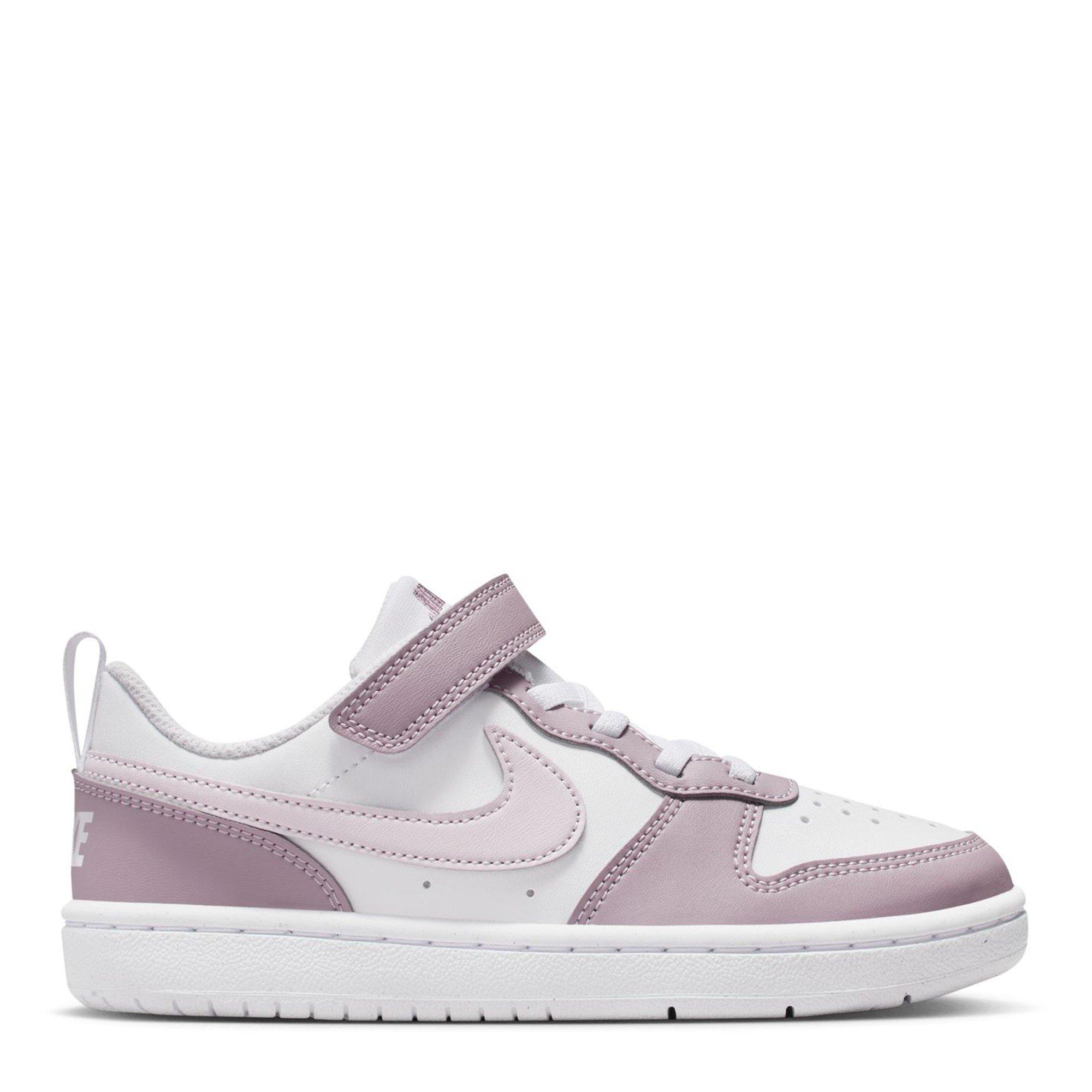 Nike  Court Borough Low Recraft Shoes Infants - Wht/Plum/Fog - C8 (25.5)