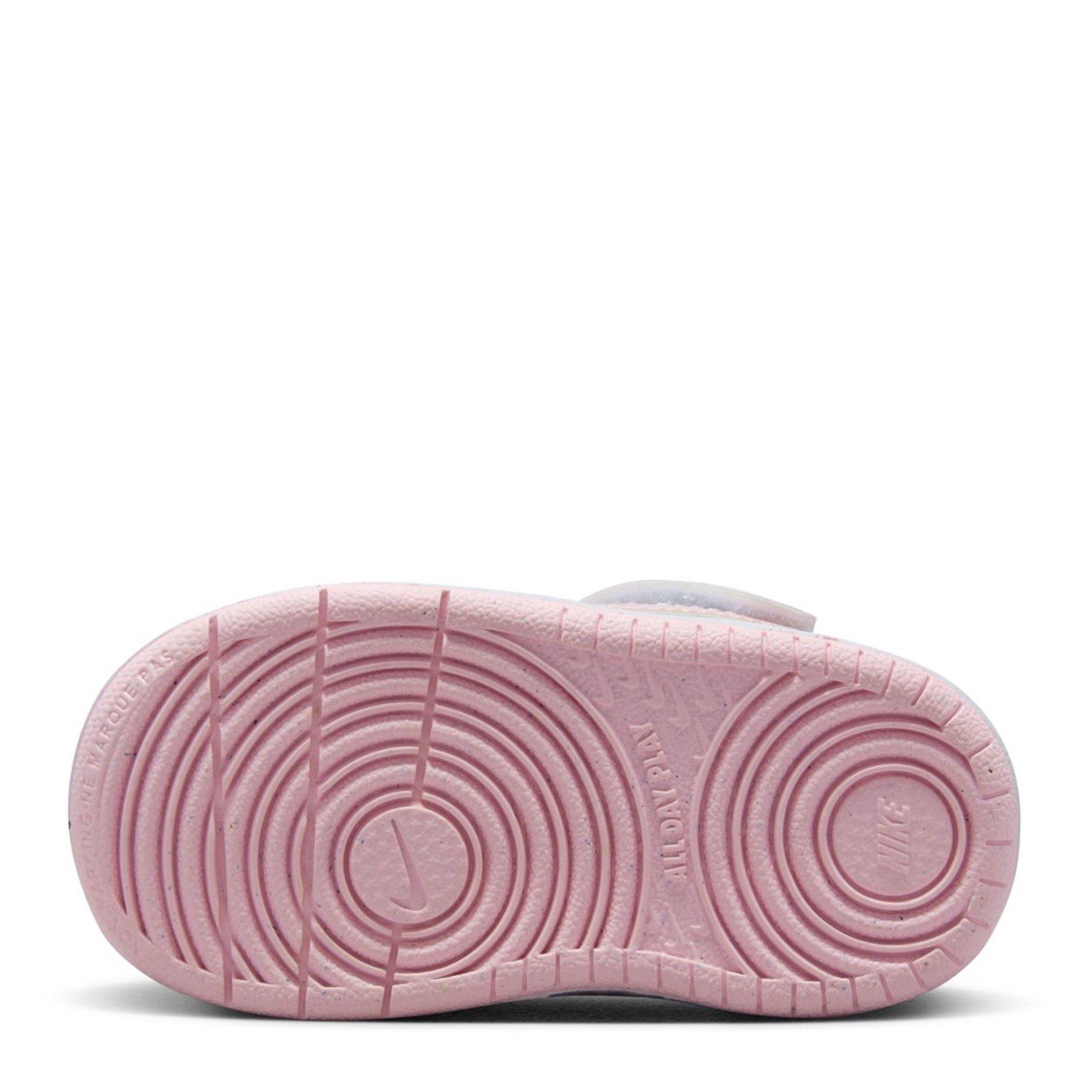 Wit/Roze - Nike - Court Borough Low Recraft Shoes Infants - 6