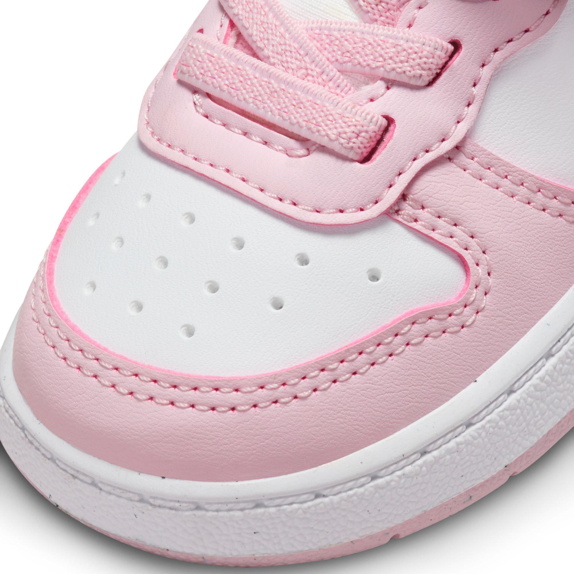 Wit/Roze - Nike - Court Borough Low Recraft Shoes Infants - 7