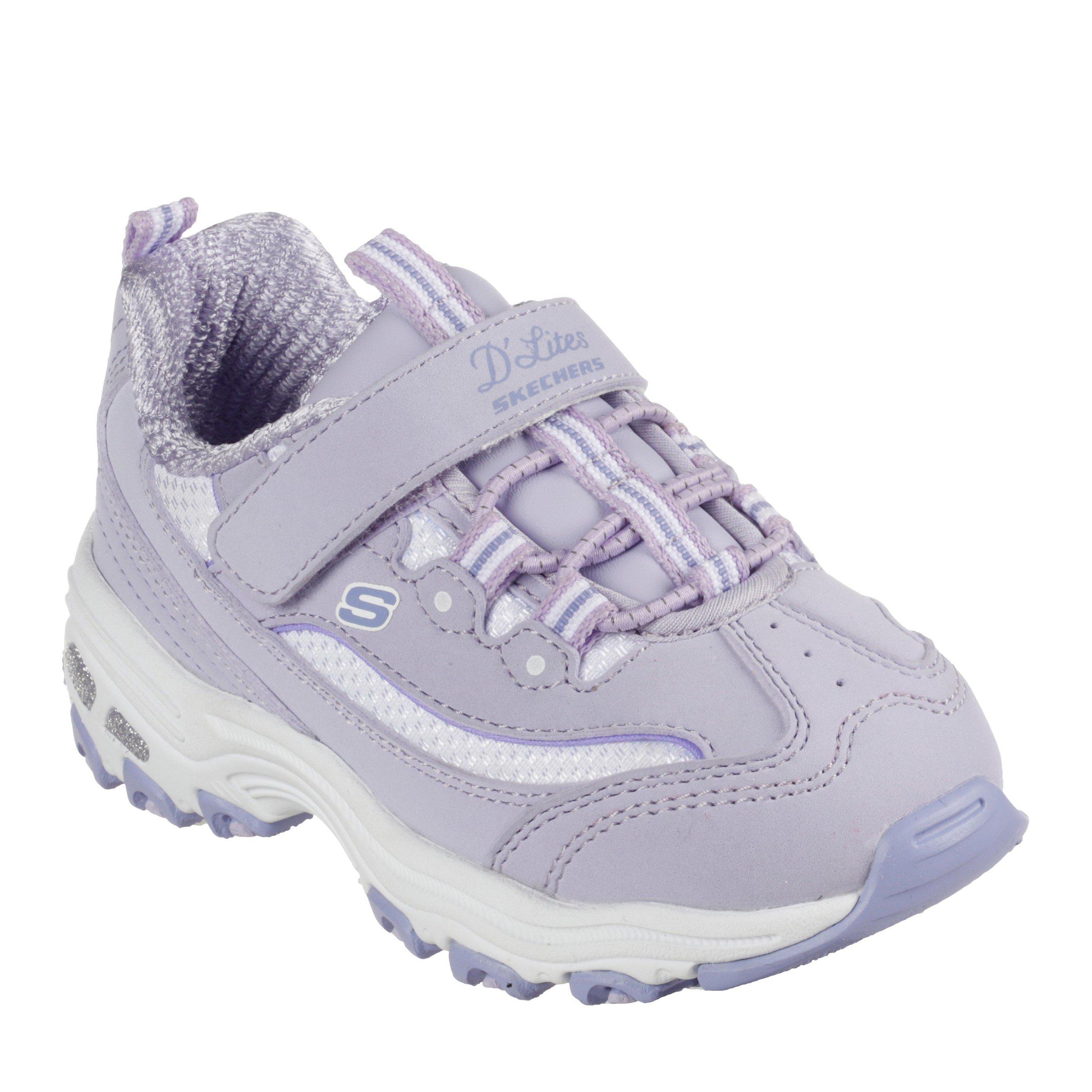 Skechers  Infant Kids' Dlites Slip On Trainers - Lavender - C8 (25.5)