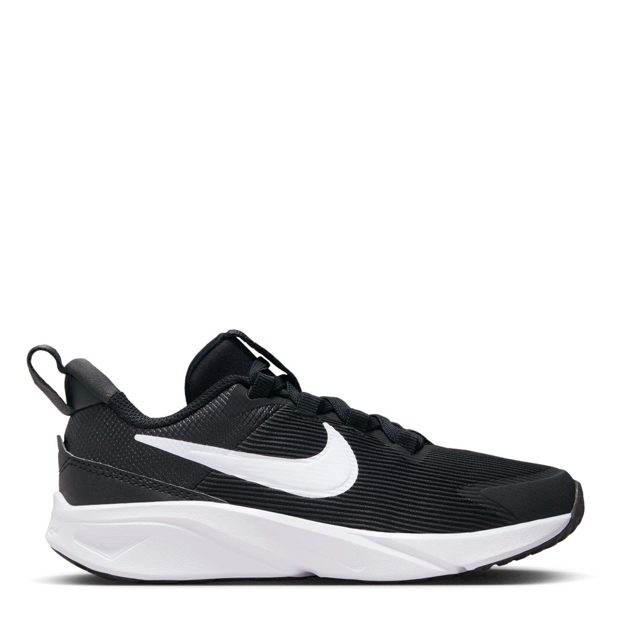 Nike Boys Star Runner 4 Little Kids' Shoes - Black/White - C12 (30)