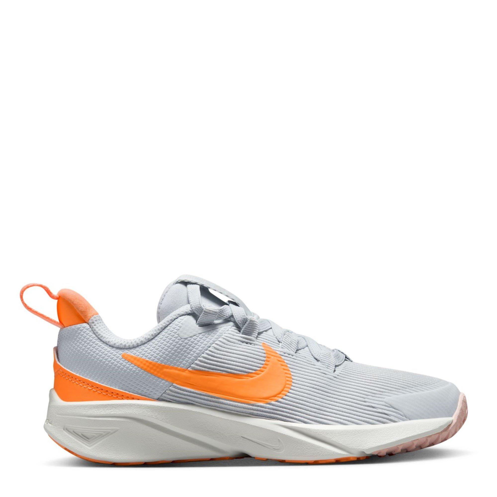 Grijs/Oranje - Nike - Star Runner 4 Little Kids Shoes - 1