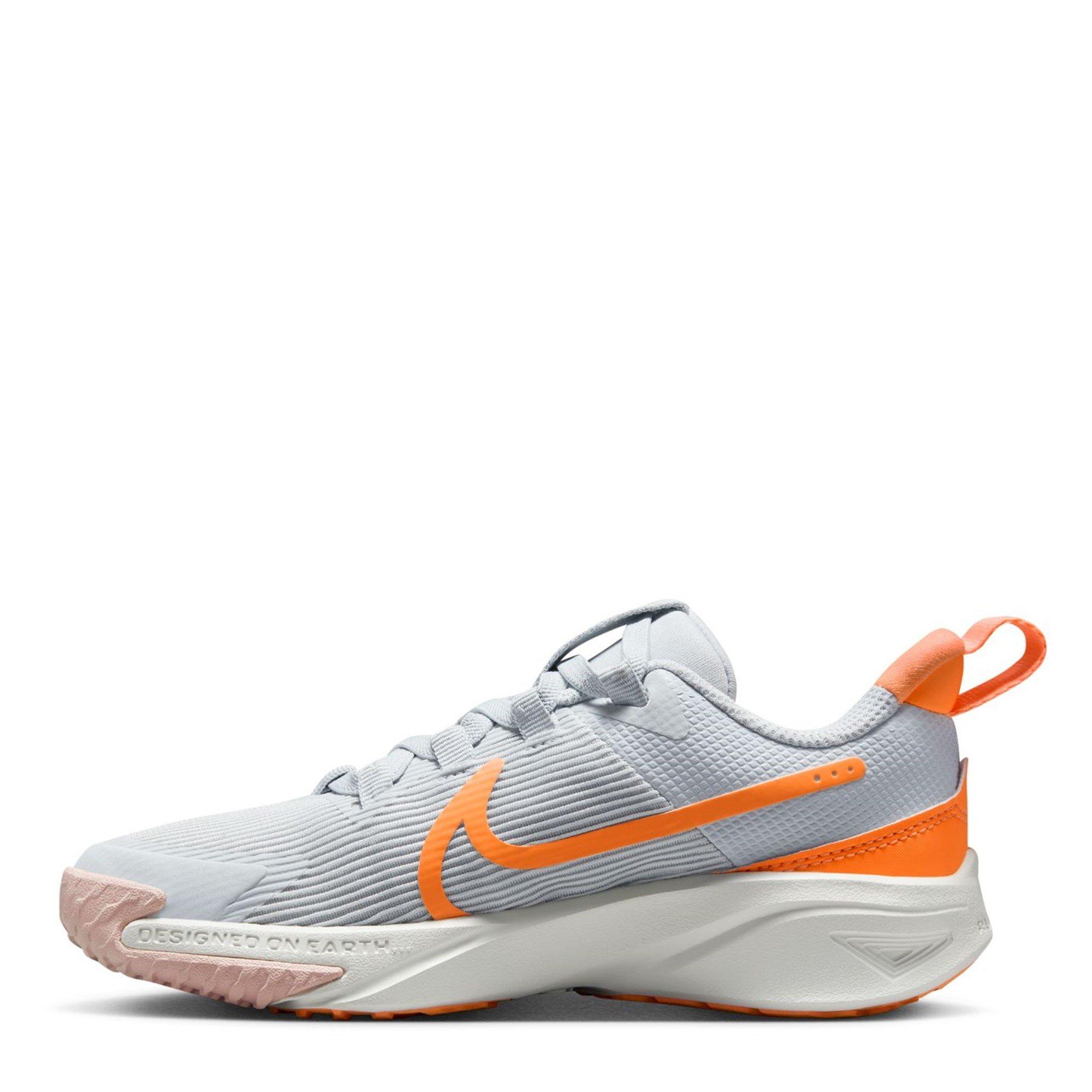 Grau/Orange - Nike - Star Runner 4 Little Kids Shoes - 2