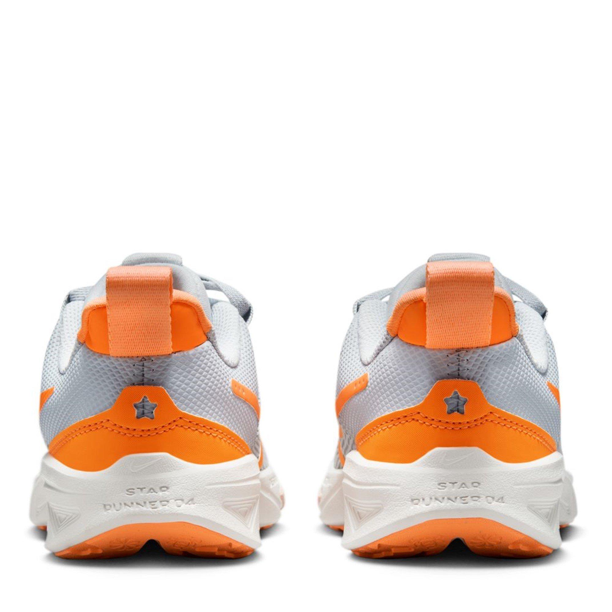 Grau/Orange - Nike - Star Runner 4 Little Kids Shoes - 4