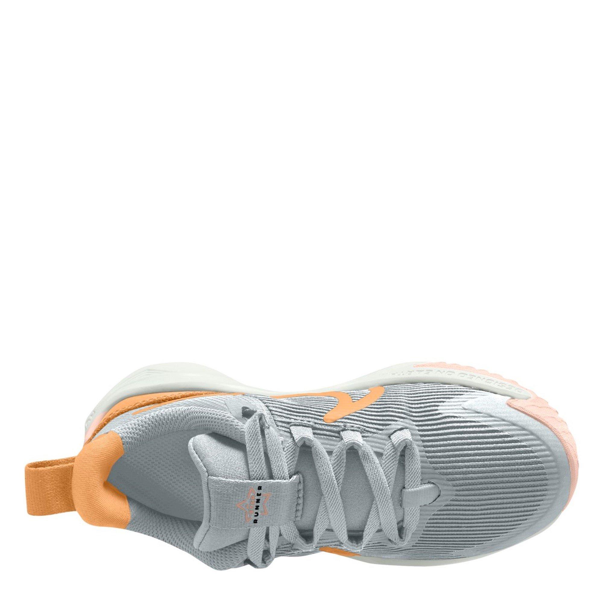 Grau/Orange - Nike - Star Runner 4 Little Kids Shoes - 9