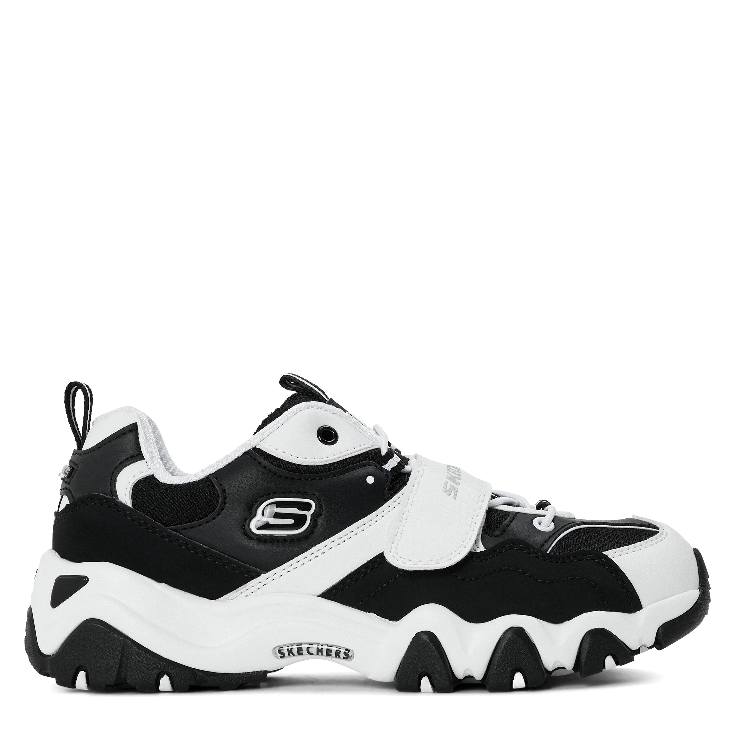 Skechers  Kids ' D Lites2 Chunky Trainers - White/Black - C12 (30)