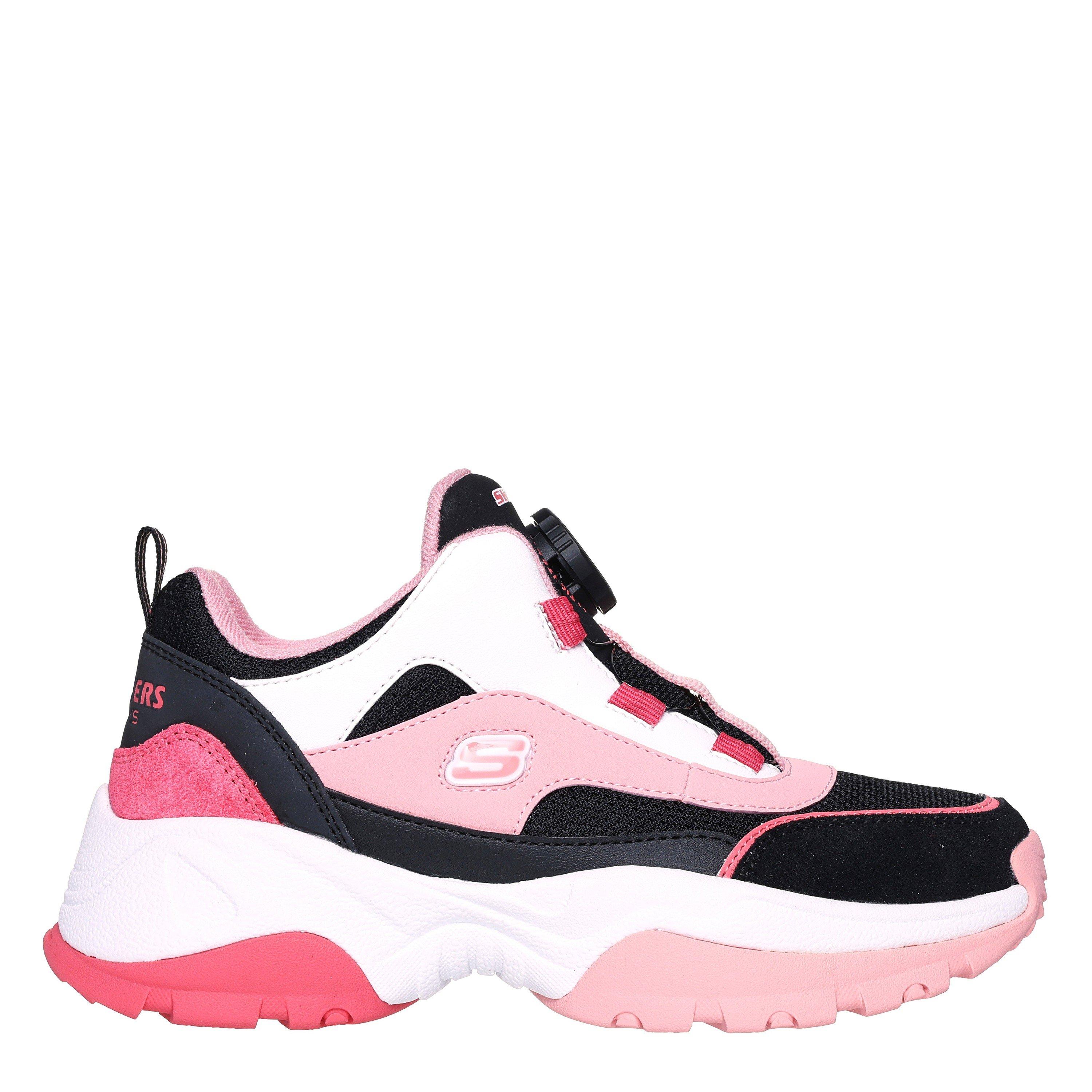 Skechers  Kids Walking Shoes - Blk/Wht/Pink - C12 (30)