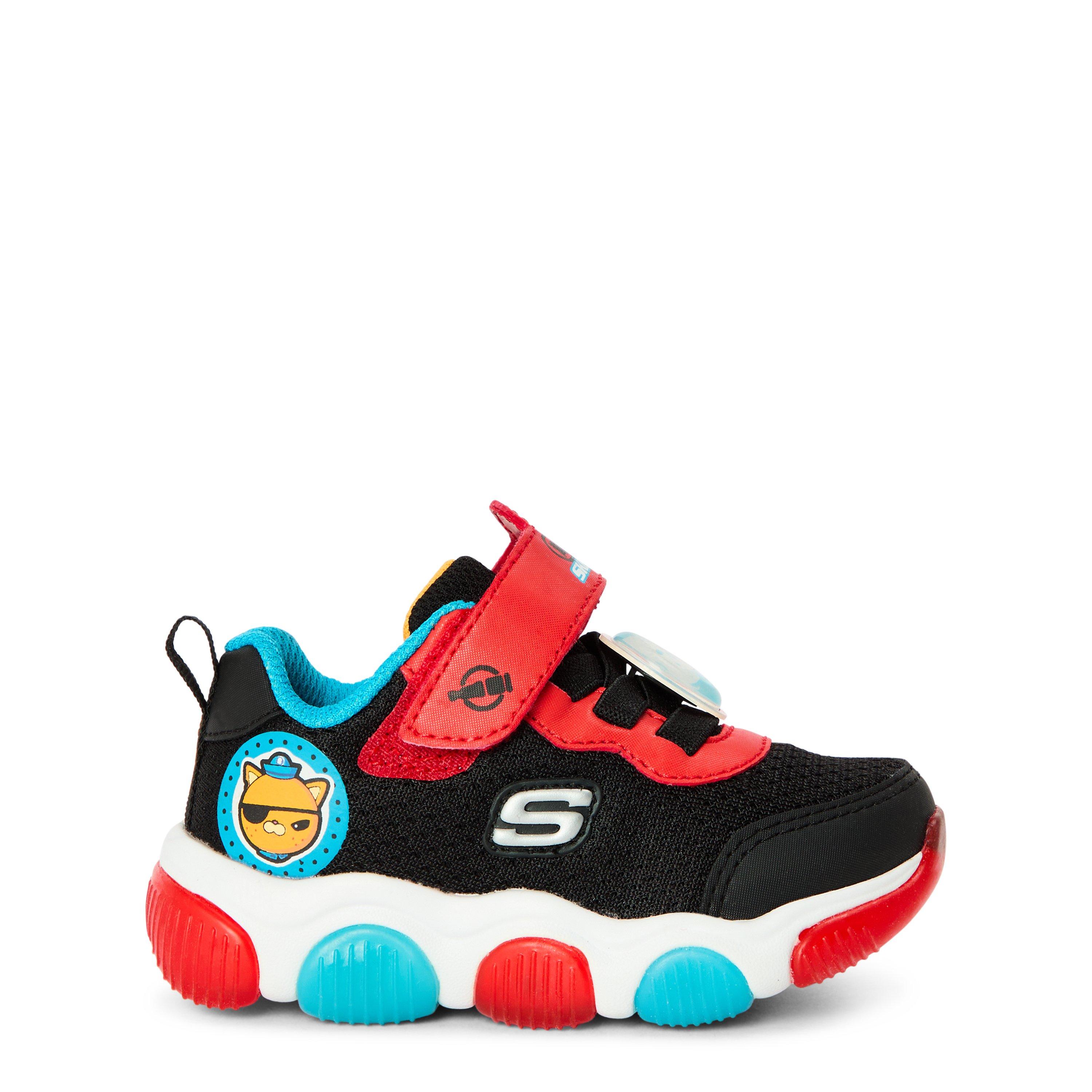 Skechers  Infant Kids' Casual Low-Top Trainers - Black/Red - C8 (25.5)