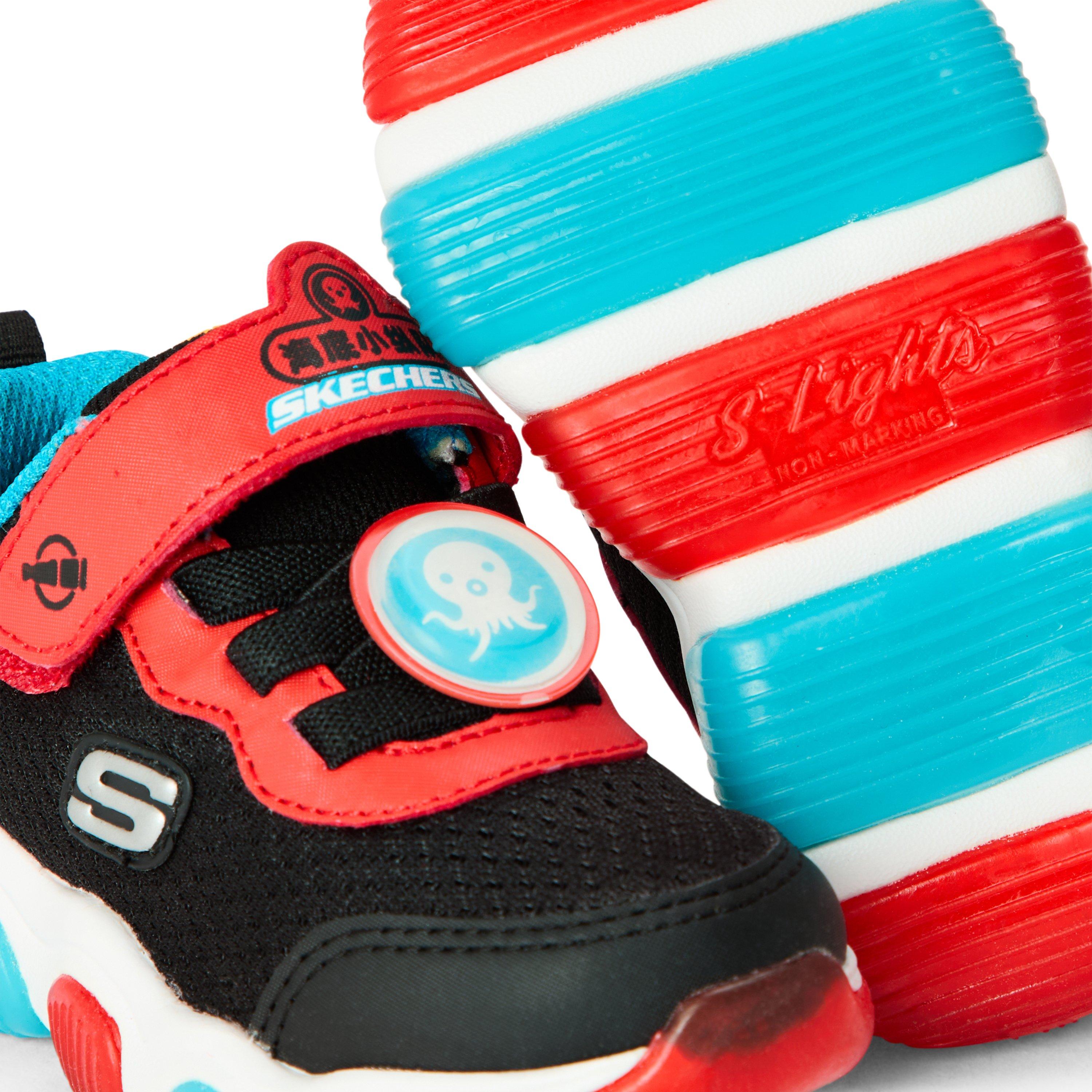 Black/Red - Skechers - Unisex Kids' Casual Low-Top Trainers - 3