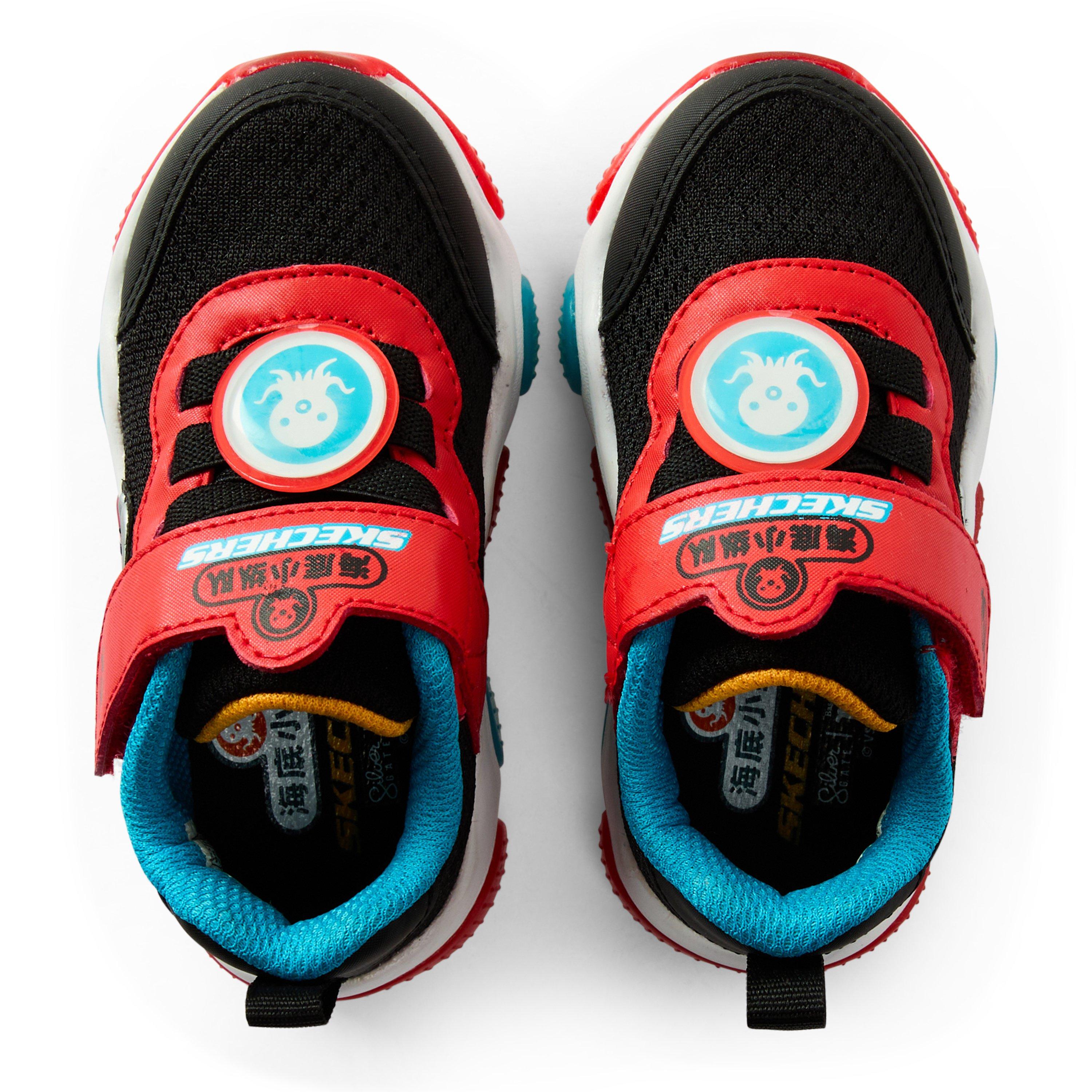 Black/Red - Skechers - Unisex Kids' Casual Low-Top Trainers - 4