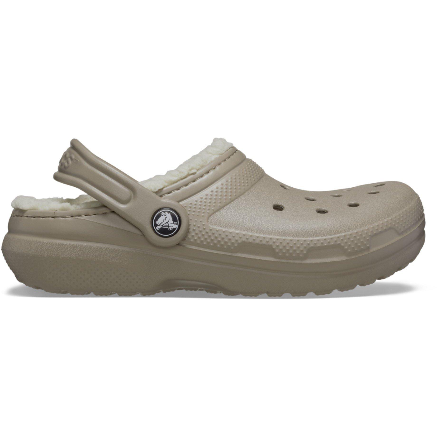 Mushroom/Bone - Crocs - Unisex Kids' Classic Lined Clog - 1