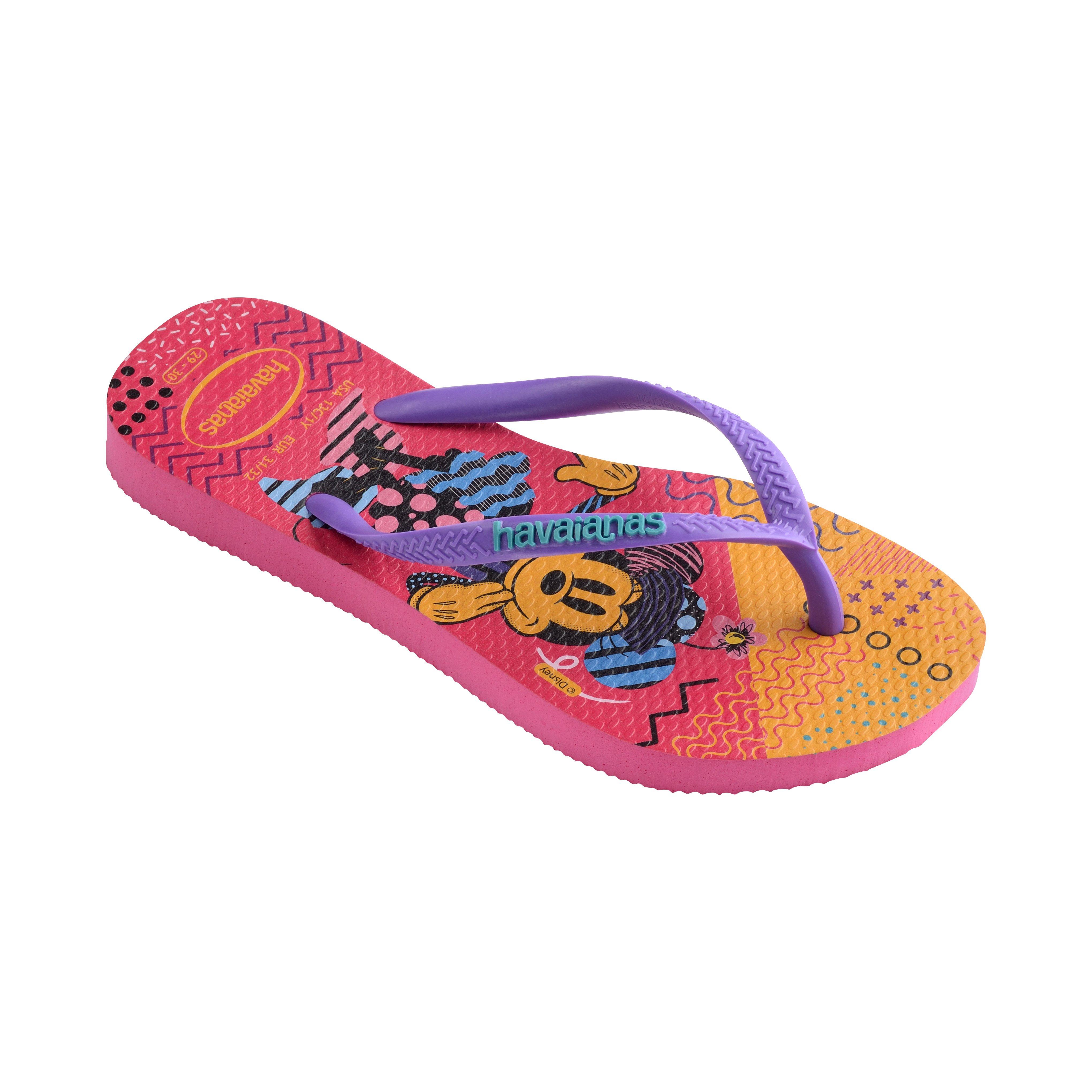 Pink Flux - Havaianas - Hav. Kids Disney Cool Pink Flux 27/ Flip Flops Unisex - 2