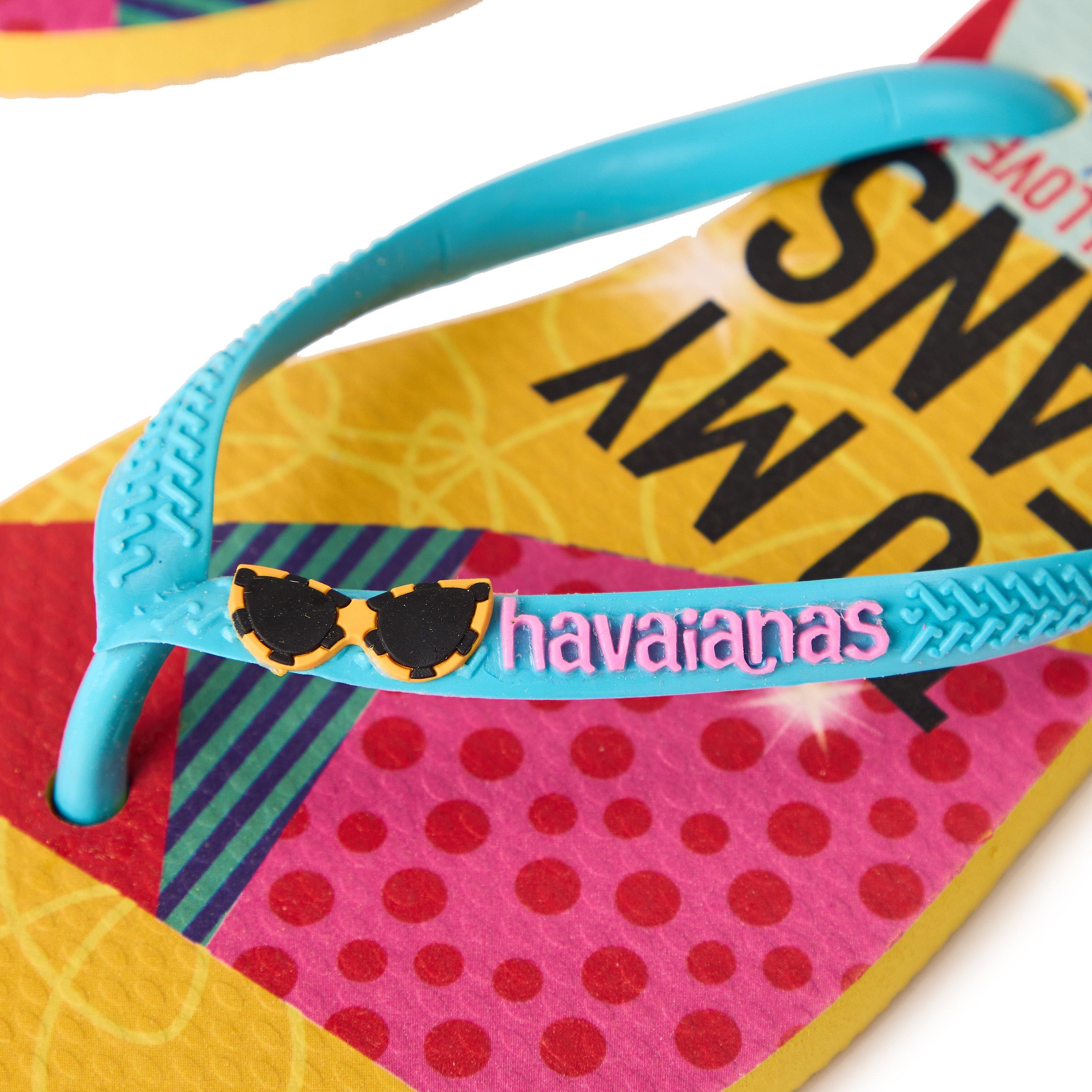 Gold Yellow - Havaianas - Hav. Kids Disney Cool Pink Flux 27/ Flip Flops Unisex - 3