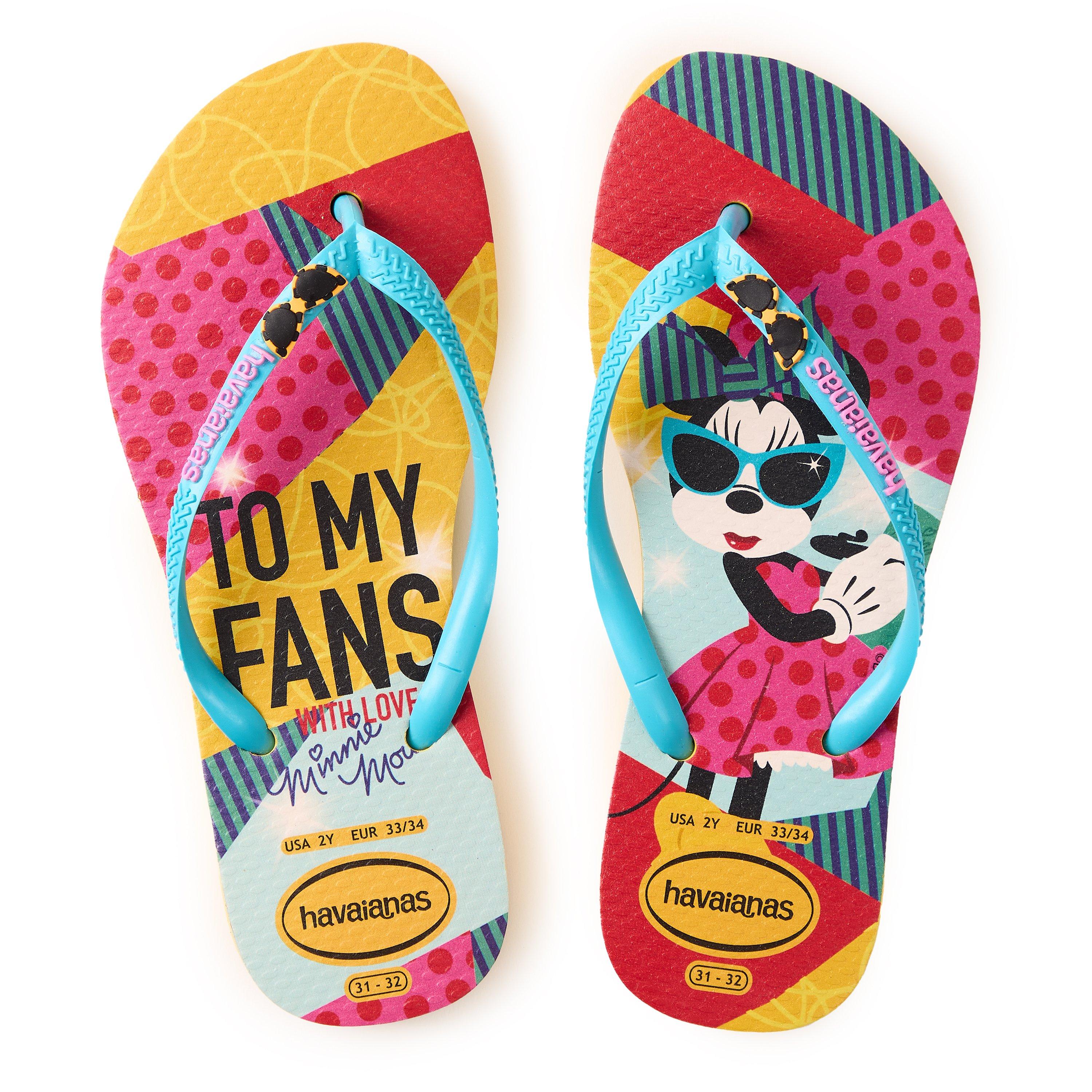 Gold Yellow - Havaianas - Hav. Kids Disney Cool Pink Flux 27/ Flip Flops Unisex - 4