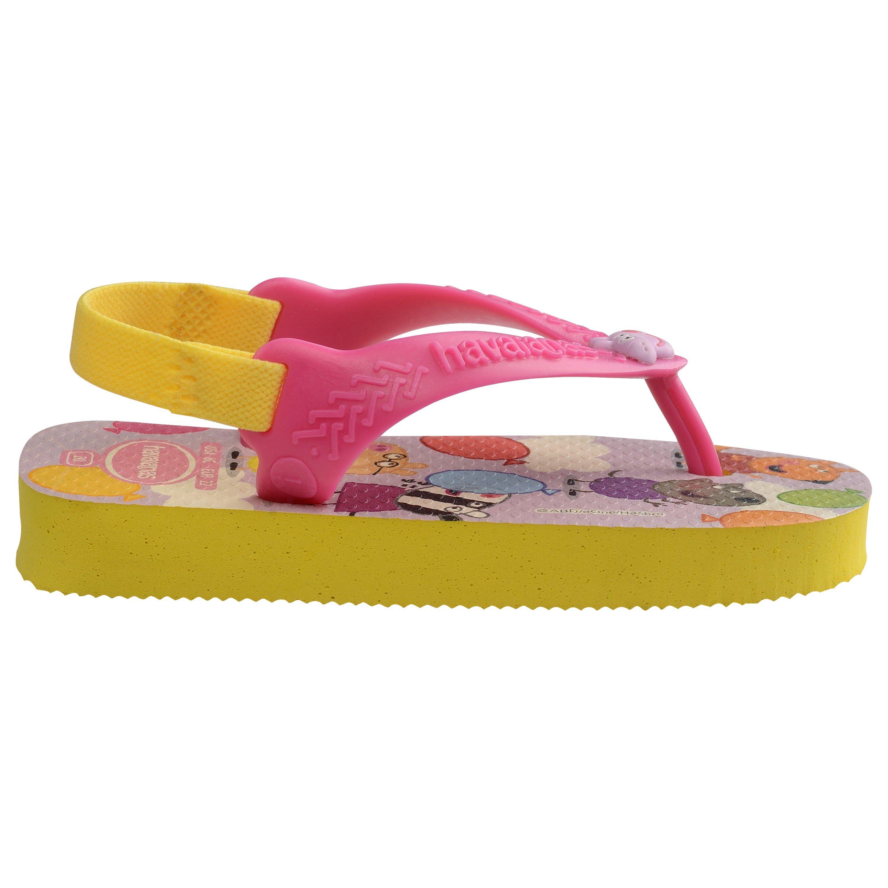 Citrus Yellow - Havaianas - Unisex Kids' Peppa Pig Ballet Rose Flip Flops - 1