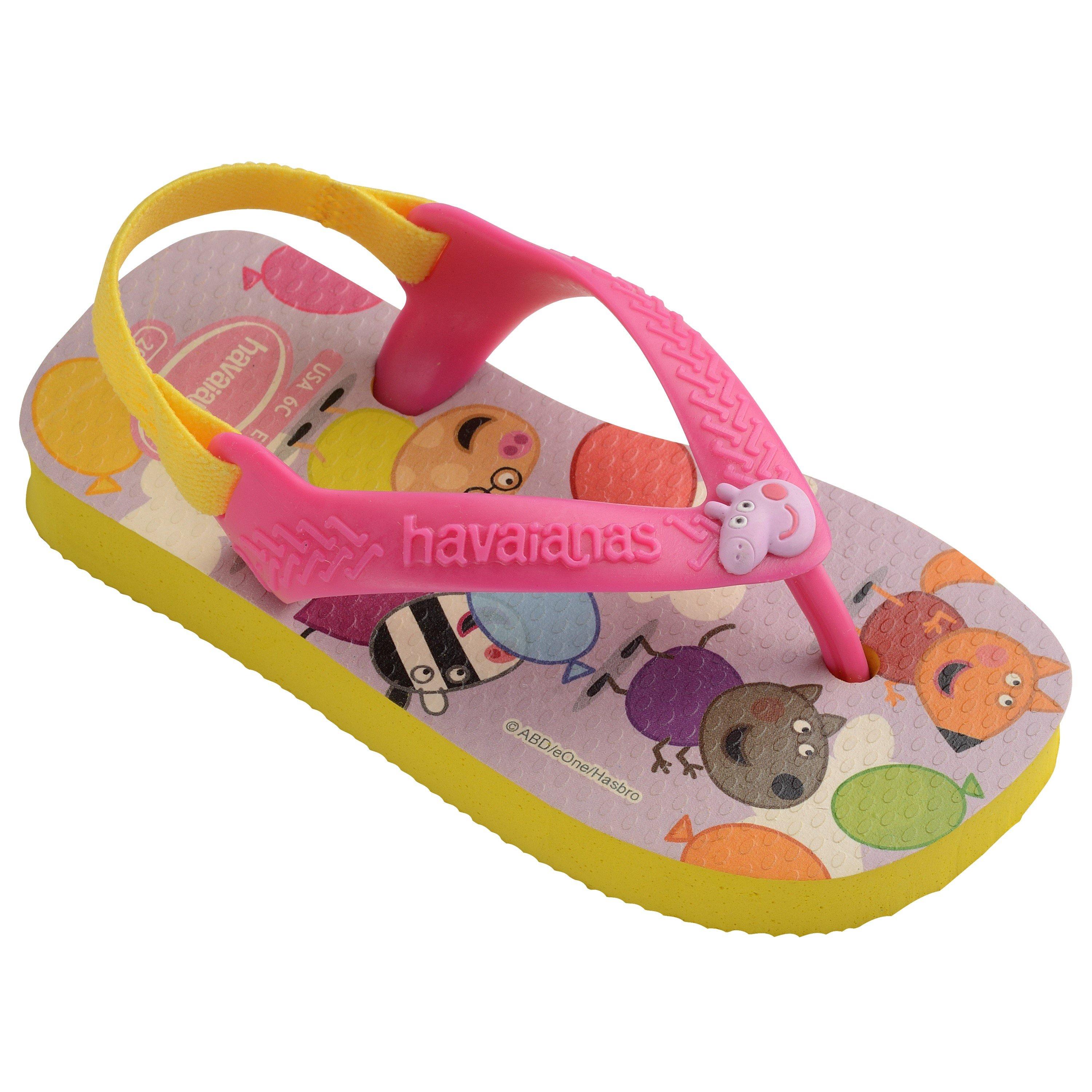 Jaune citron - Havaianas - Unisex Kids' Peppa Pig Ballet Rose Flip Flops - 2