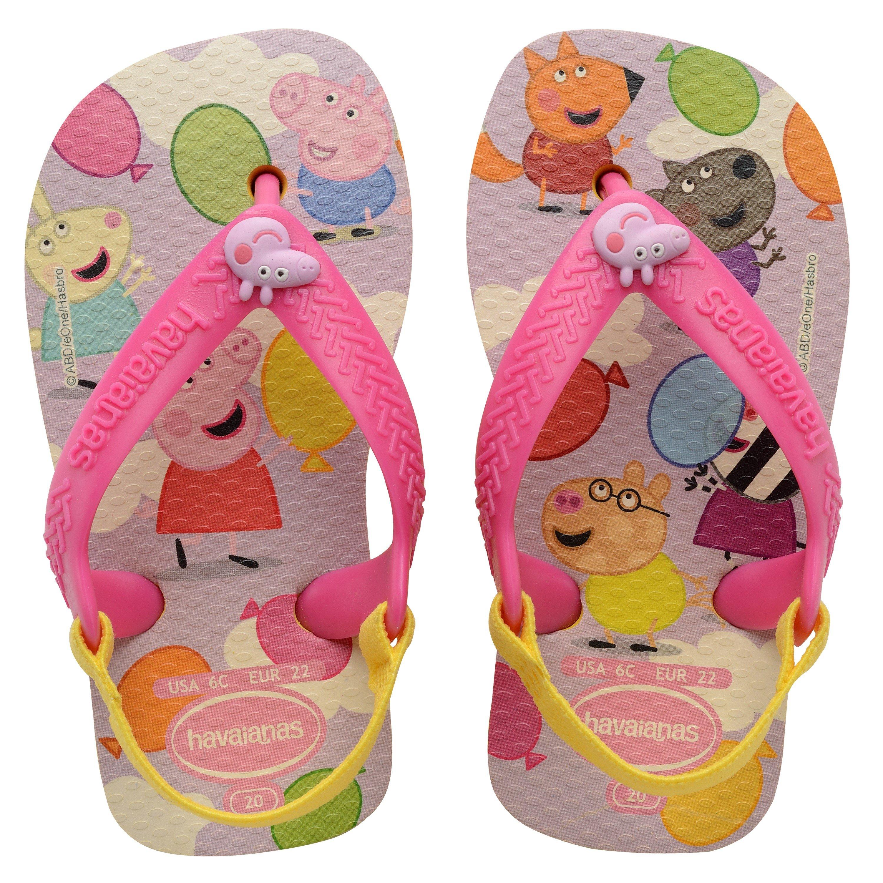 Jaune citron - Havaianas - Unisex Kids' Peppa Pig Ballet Rose Flip Flops - 3