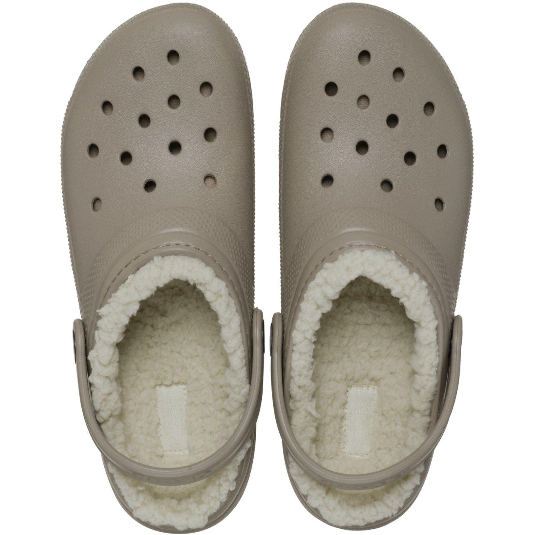 Svamp/Knogle - Crocs - Unisex Kids' Classic Lined Clogs - 4