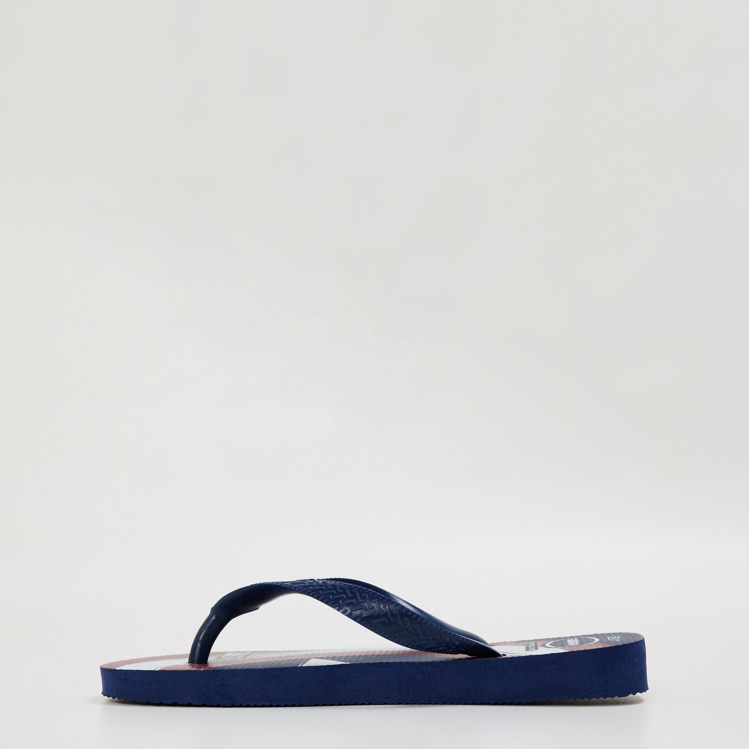 Bleu marine - Havaianas - Hav. Top Marvel Logomania Navy Blue Flip Flops Unisex Kids - 2