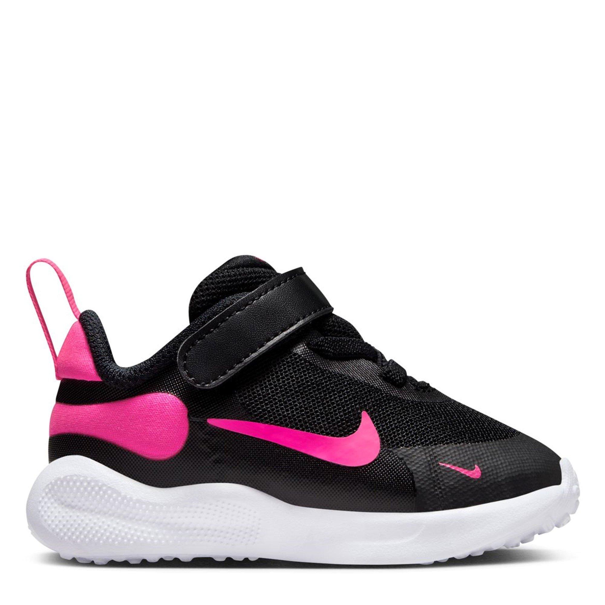 Nike  Revolution 7 Baby/Toddler Shoes - Black/Pink - C6 (23.5)