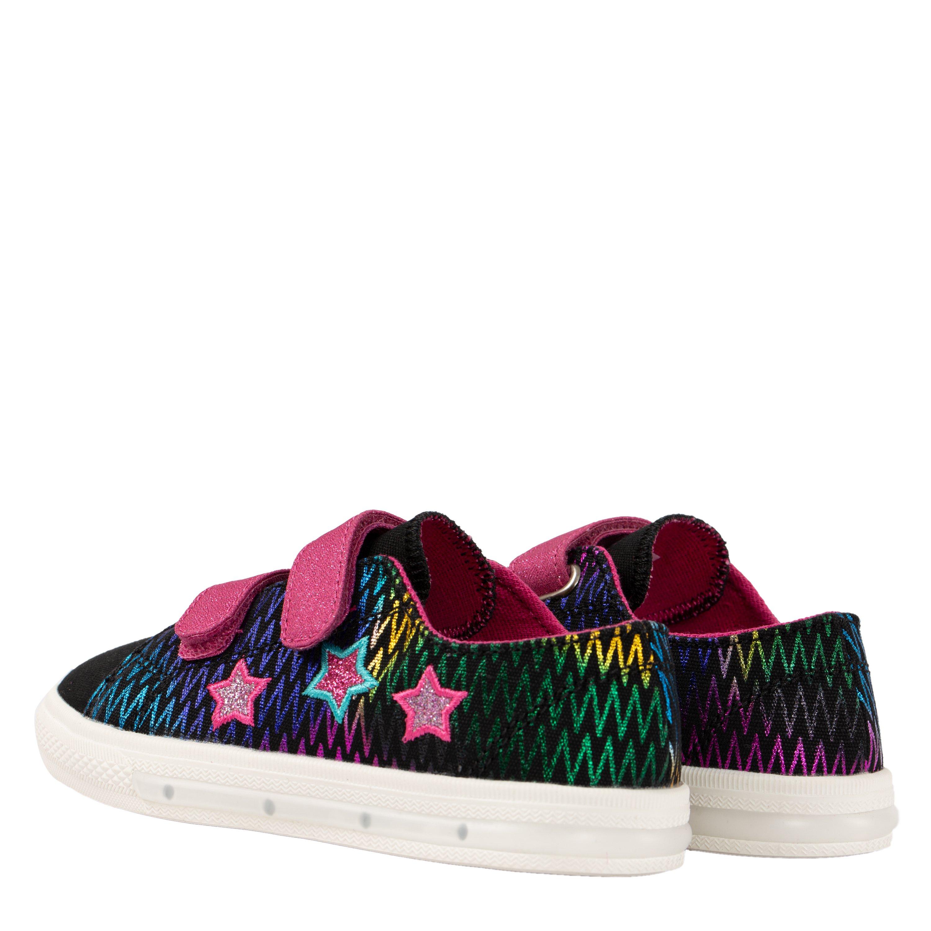 Multi Star - Fabric - Kids' Flash Canvas Light Up Trainers - 4
