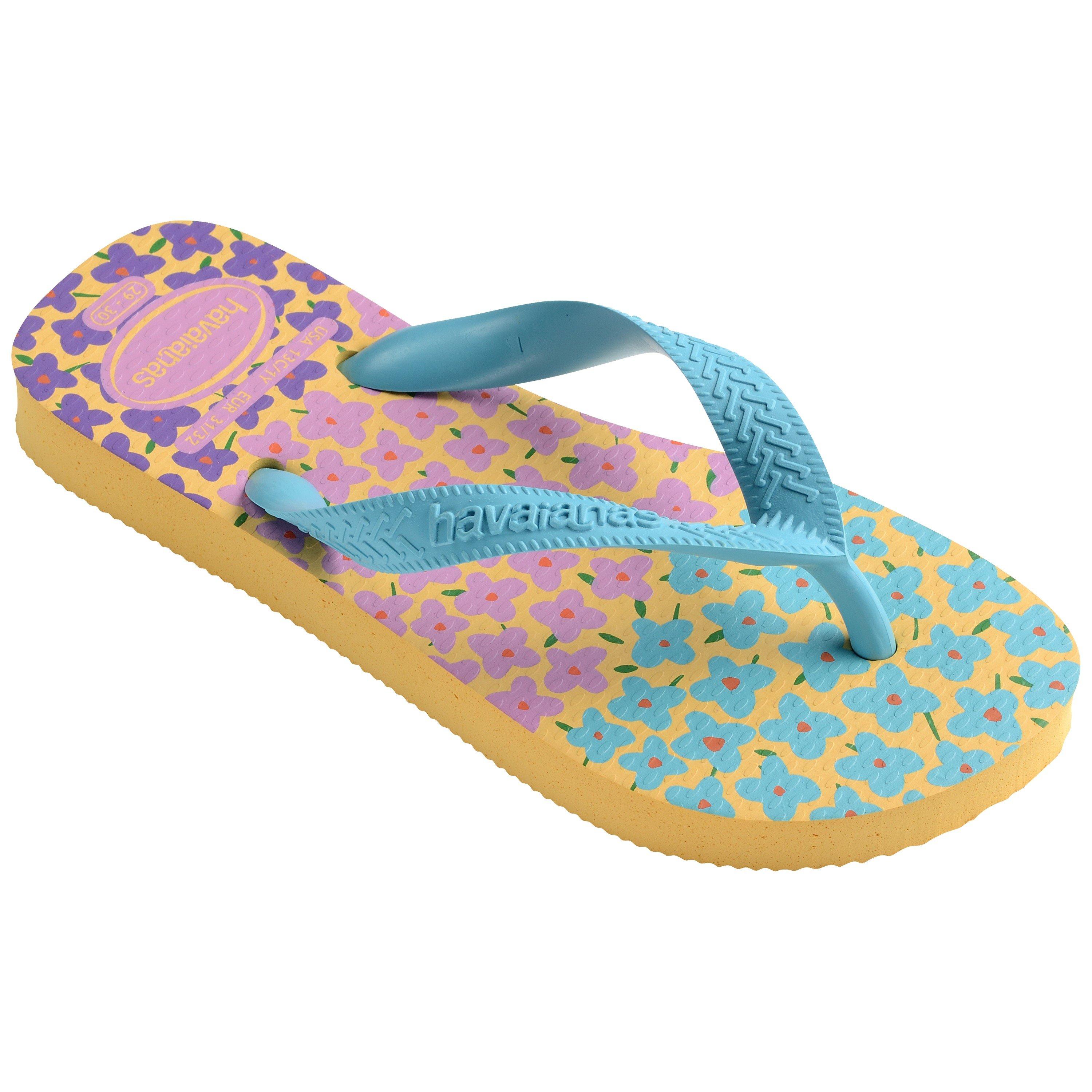 Yellowblue - Havaianas - Unisex Kids Flores Beige Flip Flops - 2
