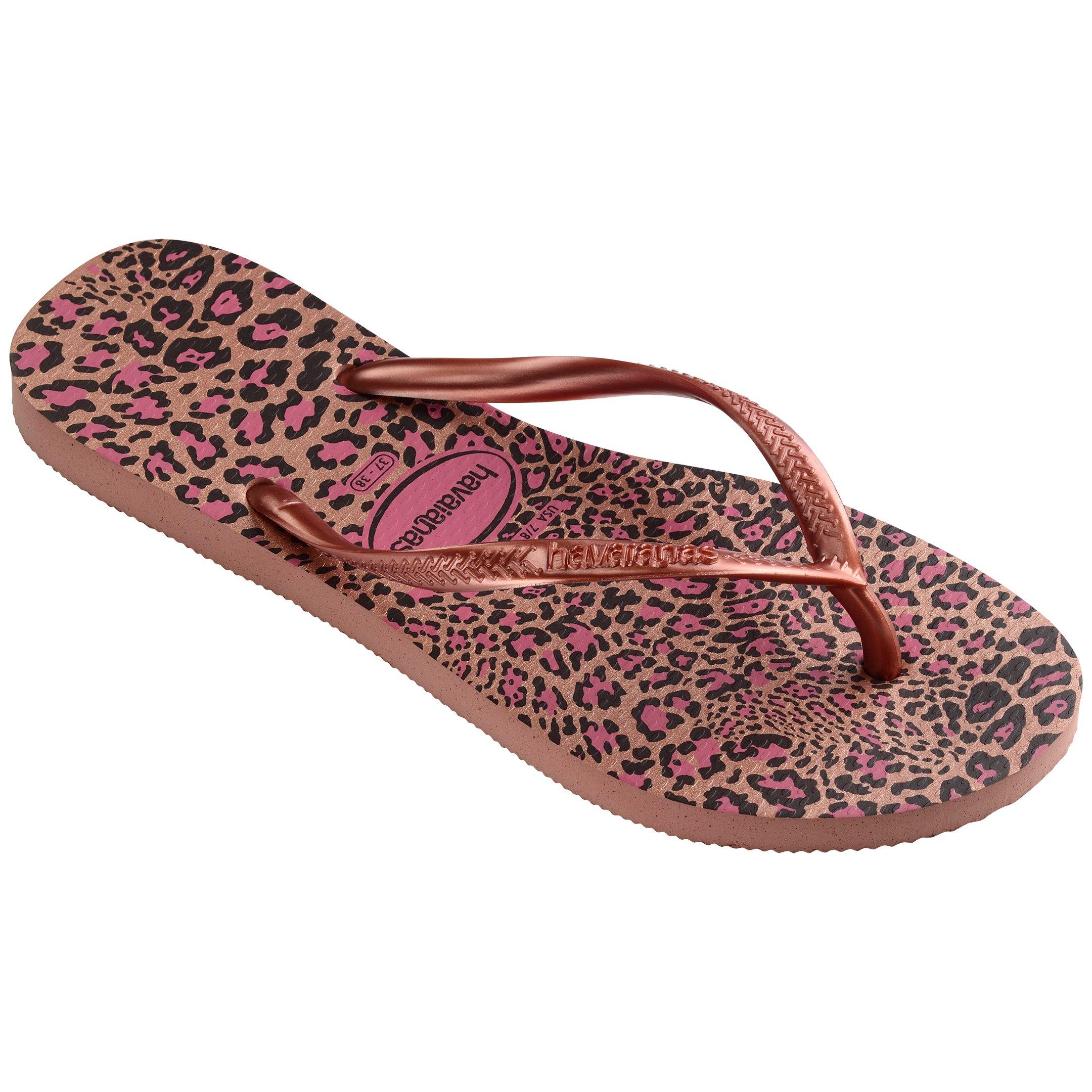 Ruža/Rumenilo - Havaianas - Hav. Slim Animals Crocus Rose/Golde Flip Flops Girls - 2