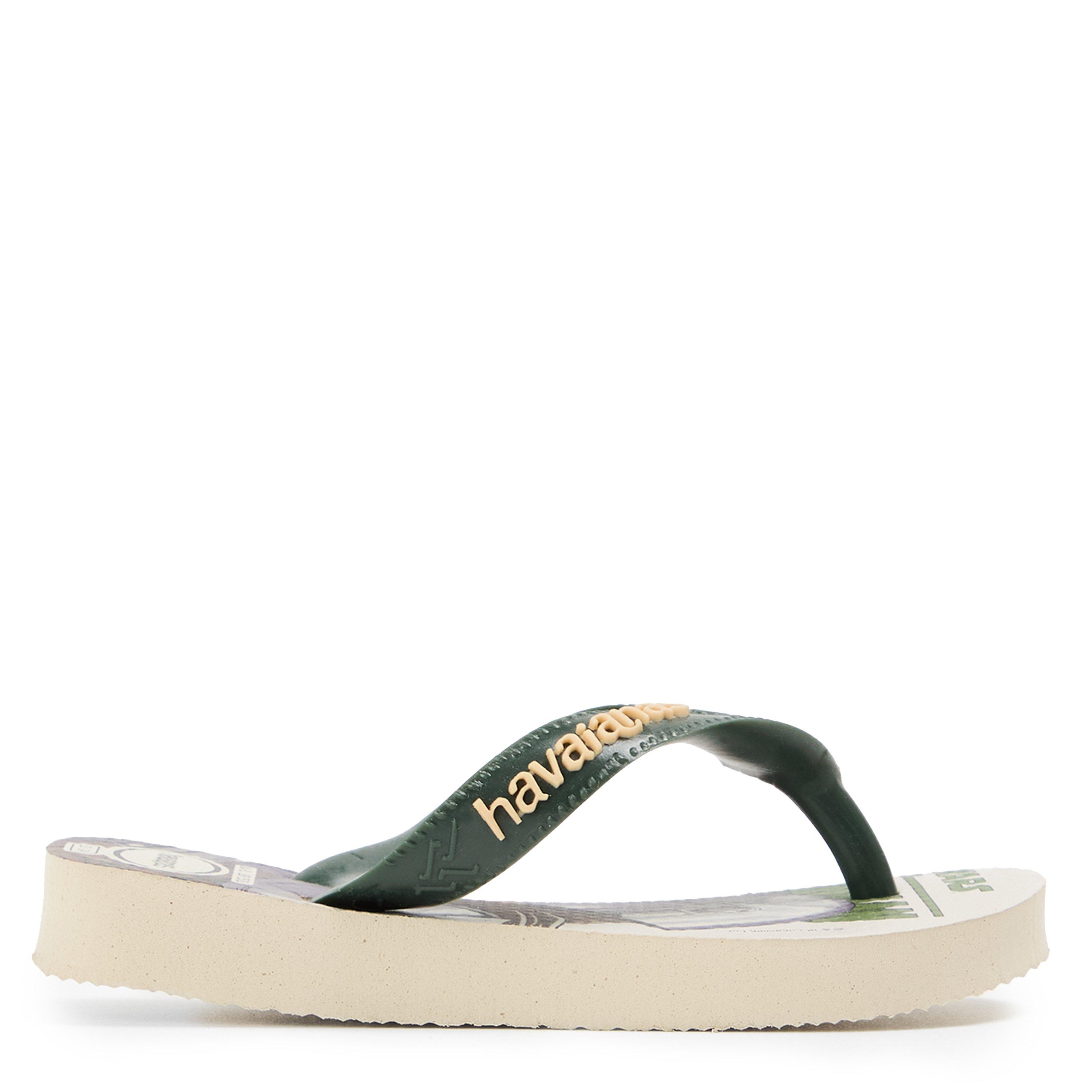 Havaianas  Kids' Flip Flops - Beige/Green - 7C