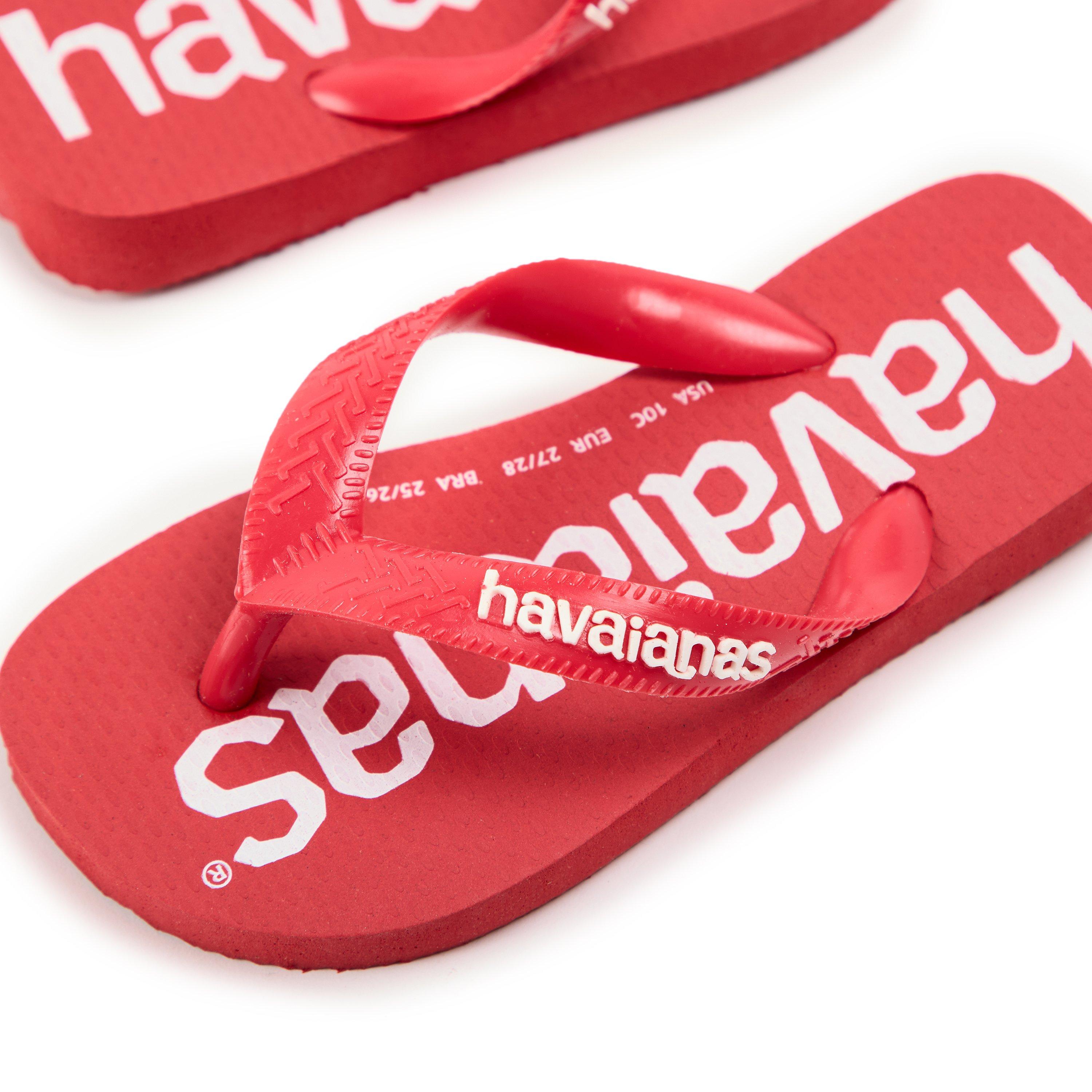 Ruby Red - Havaianas - Hav. Top Logomania Ruby Red 25/26 Flip Flops Girls - 3